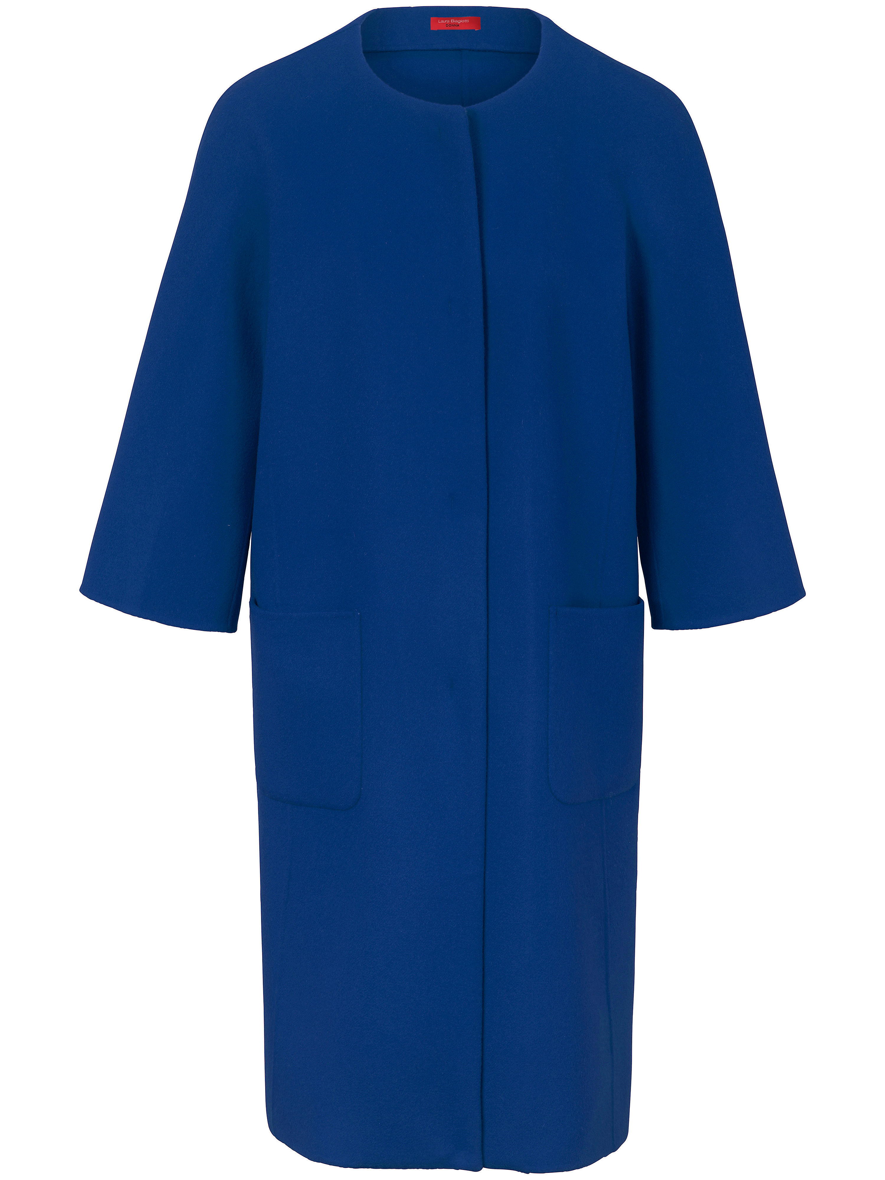 Le manteau manches 3/4 Laura Biagiotti Donna bleu taille 50