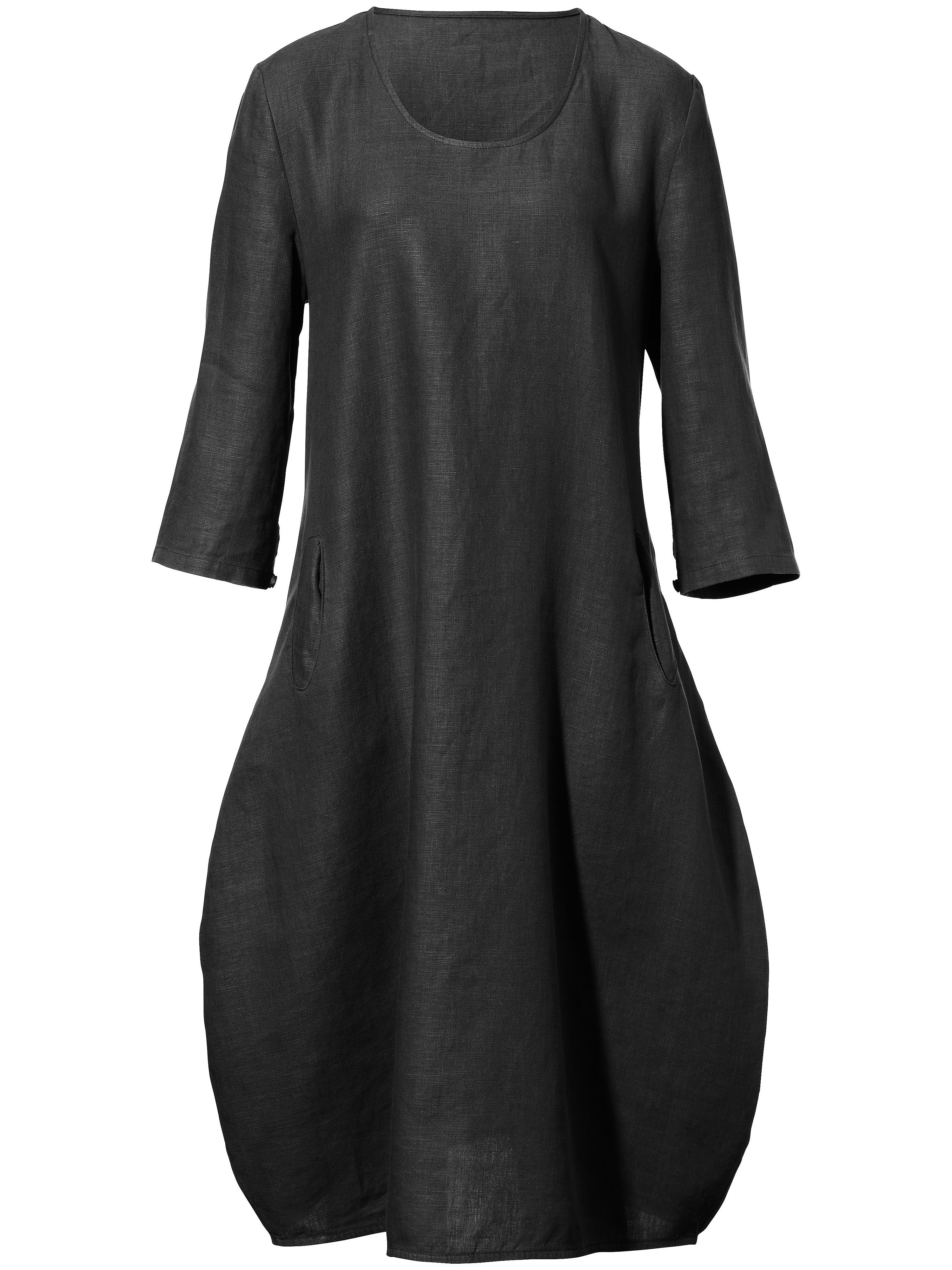 Anna Aura jurk met 3/4-mouwen zwart