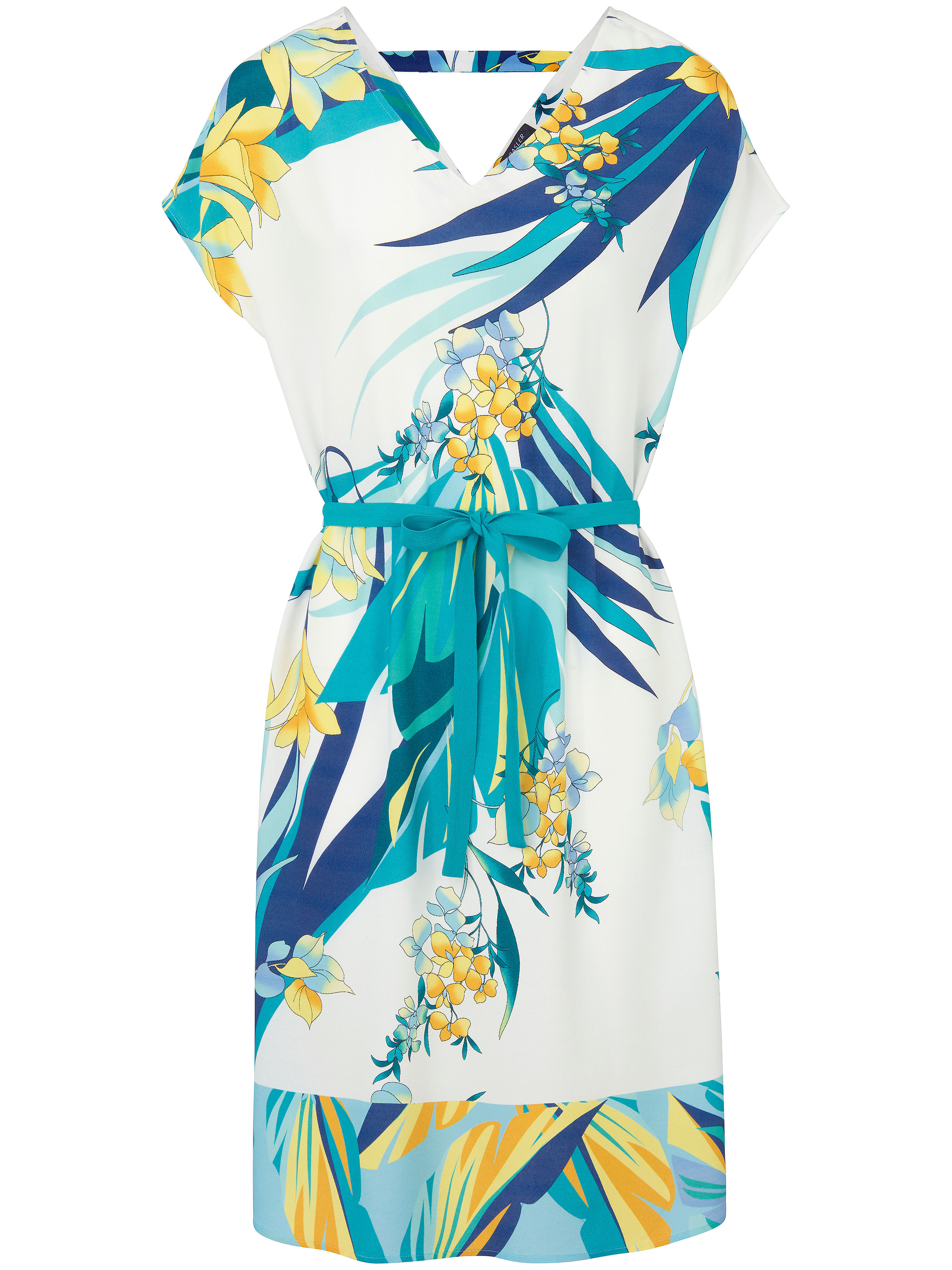 Jurk Met V Hals Van Basler Multicolour basler kopen in de aanbieding