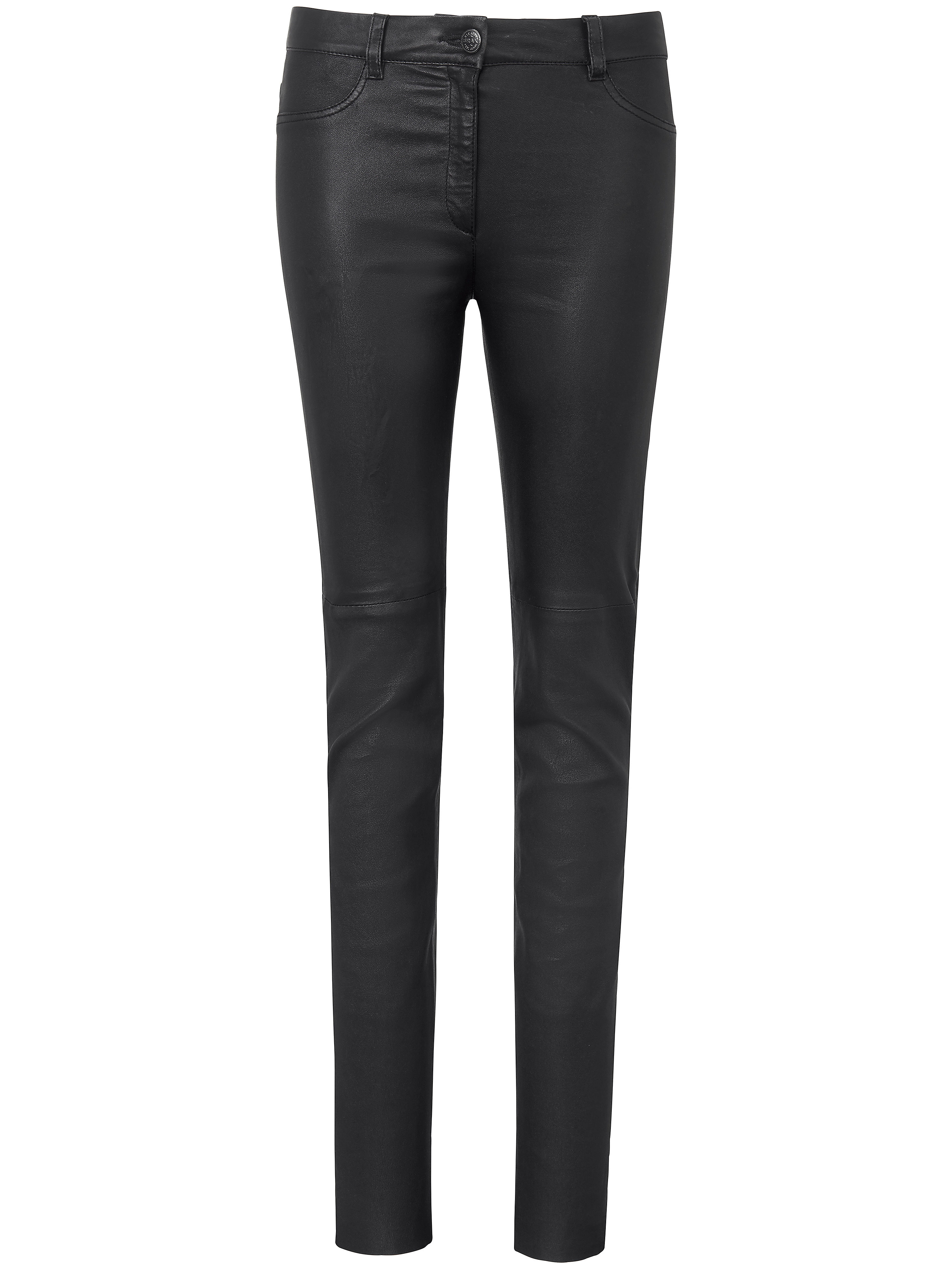 Le pantalon cuir modèle Shakira Brax Feel Good noir taille 50