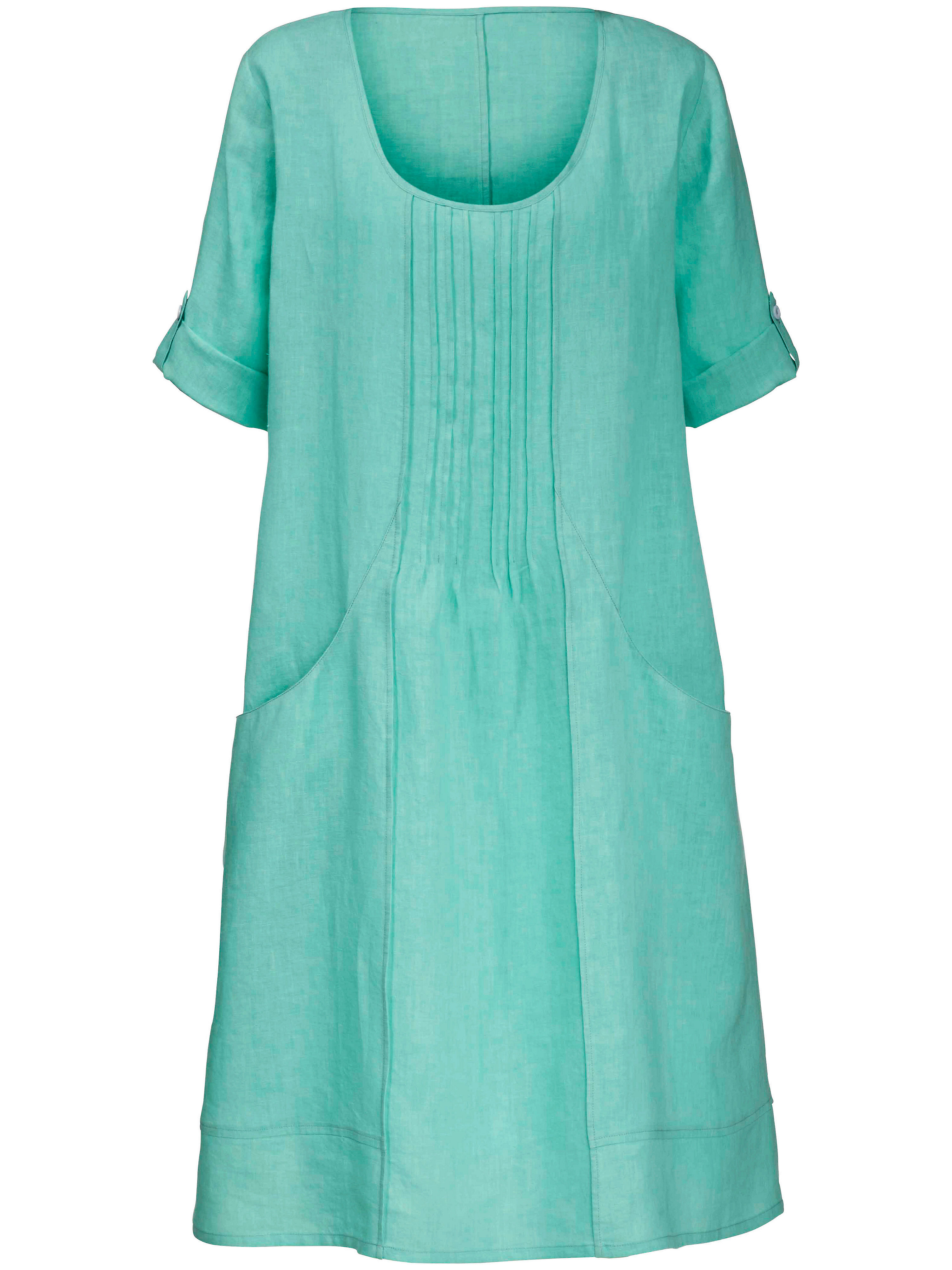 Anna Aura jurk met 3/4-mouwen turquoise