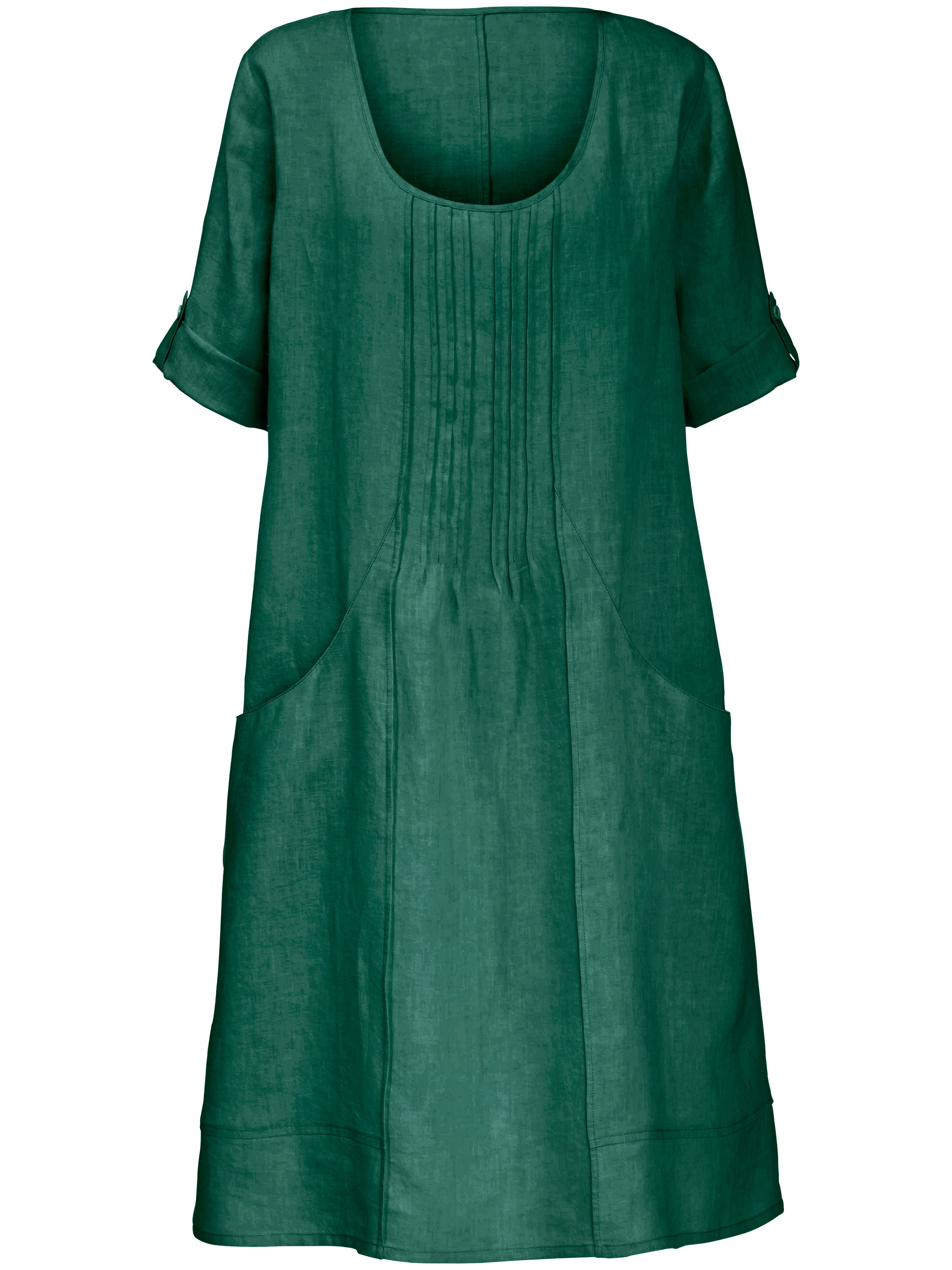 Anna Aura jurk met 3/4-mouwen groen