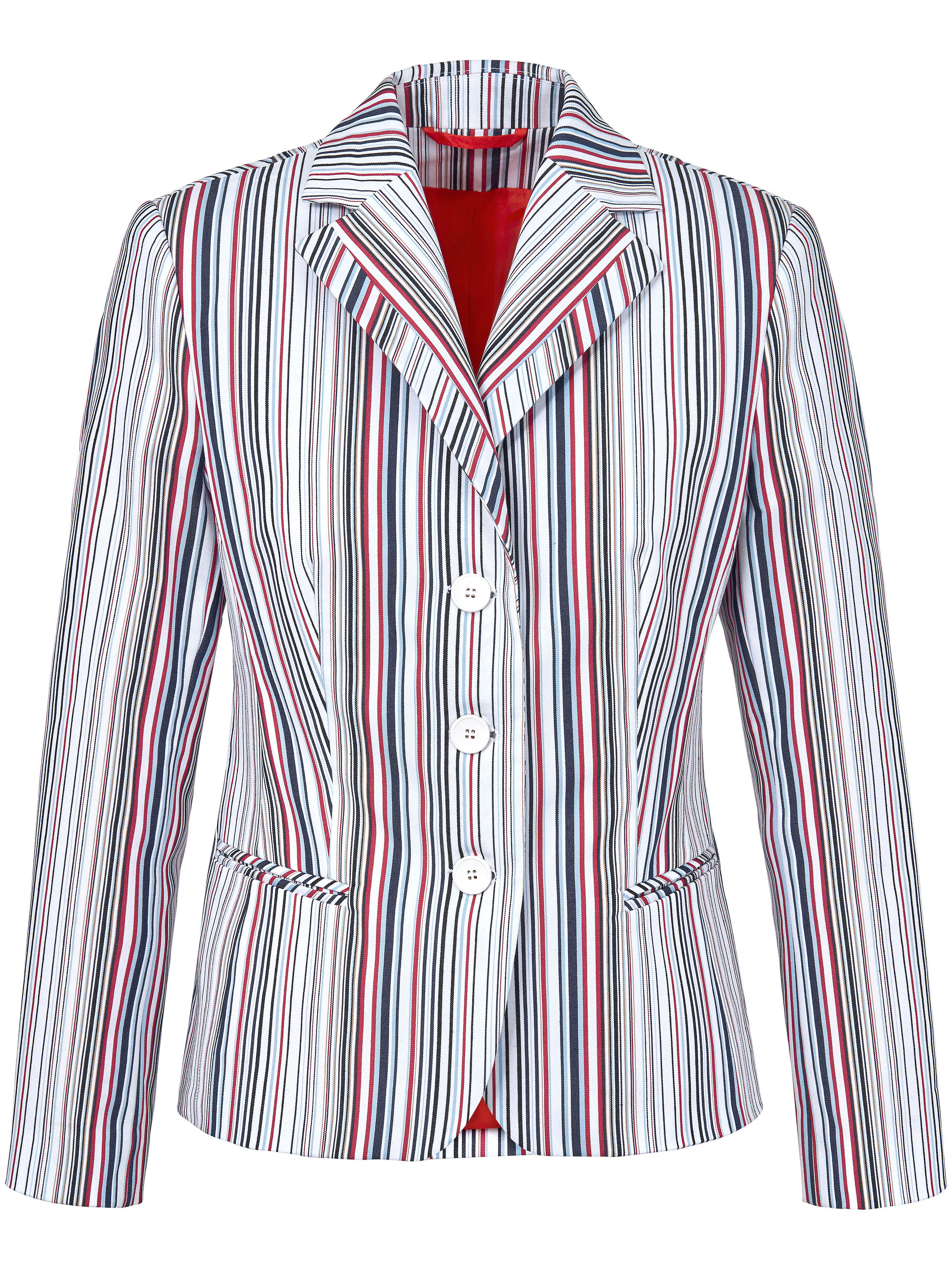 Le blazer finement rayé à col tailleur Peter Hahn multicolore taille 38
