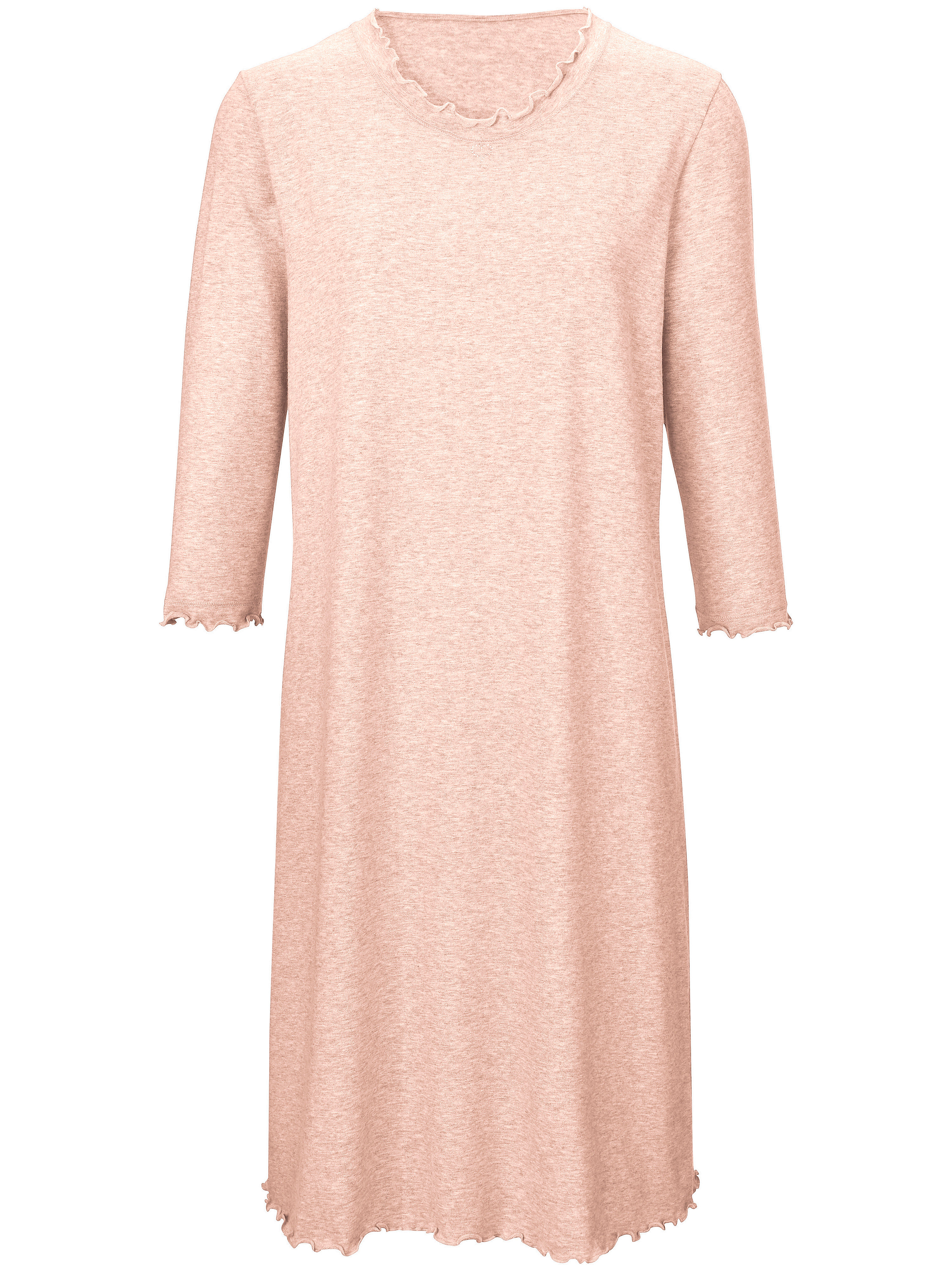 La chemise nuit pur coton, manches 3/4 Peter Hahn orange taille 52