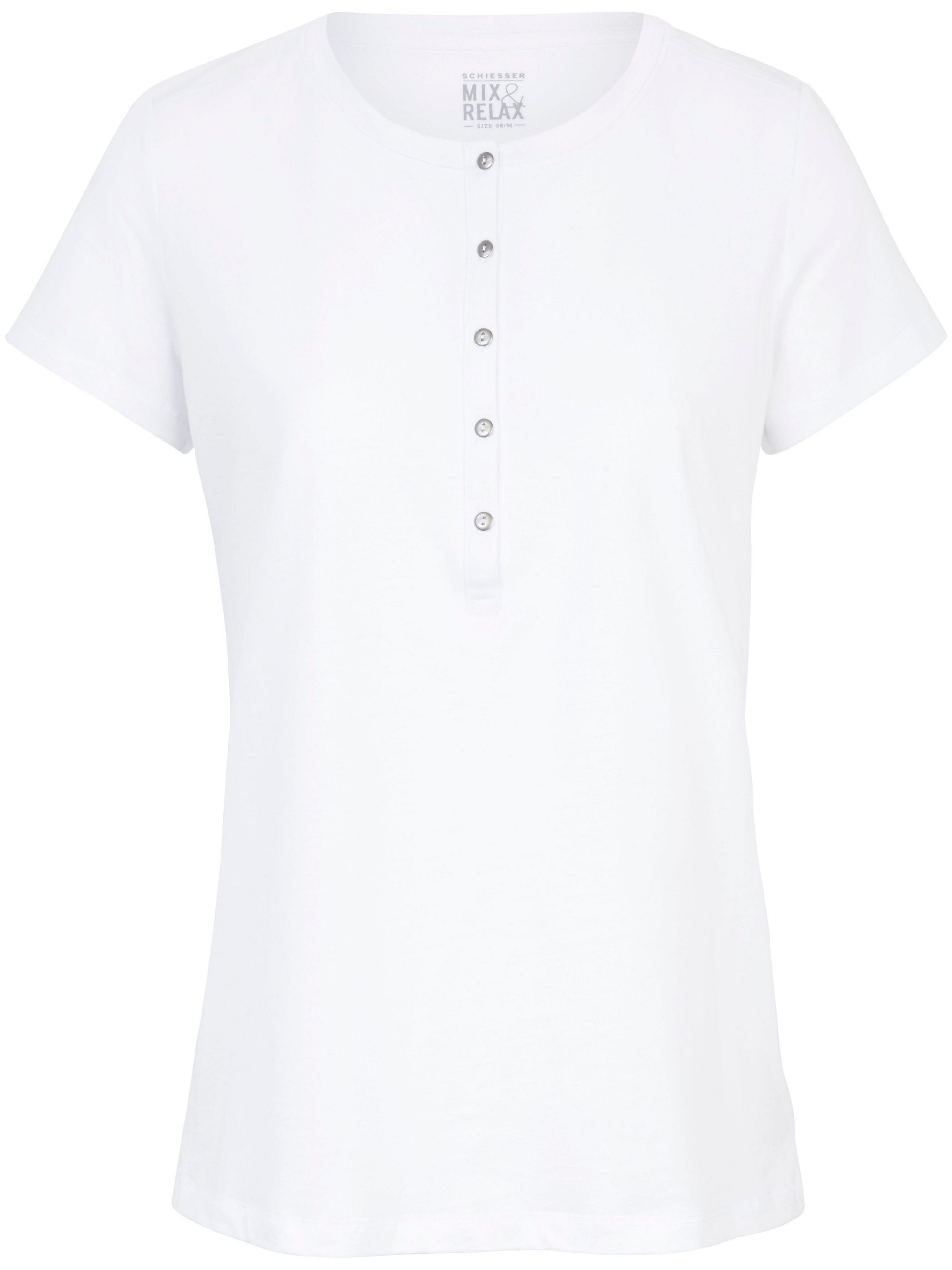 Shirt Met Ronde Hals Van Schiesser Wit schiesser kopen in de aanbieding