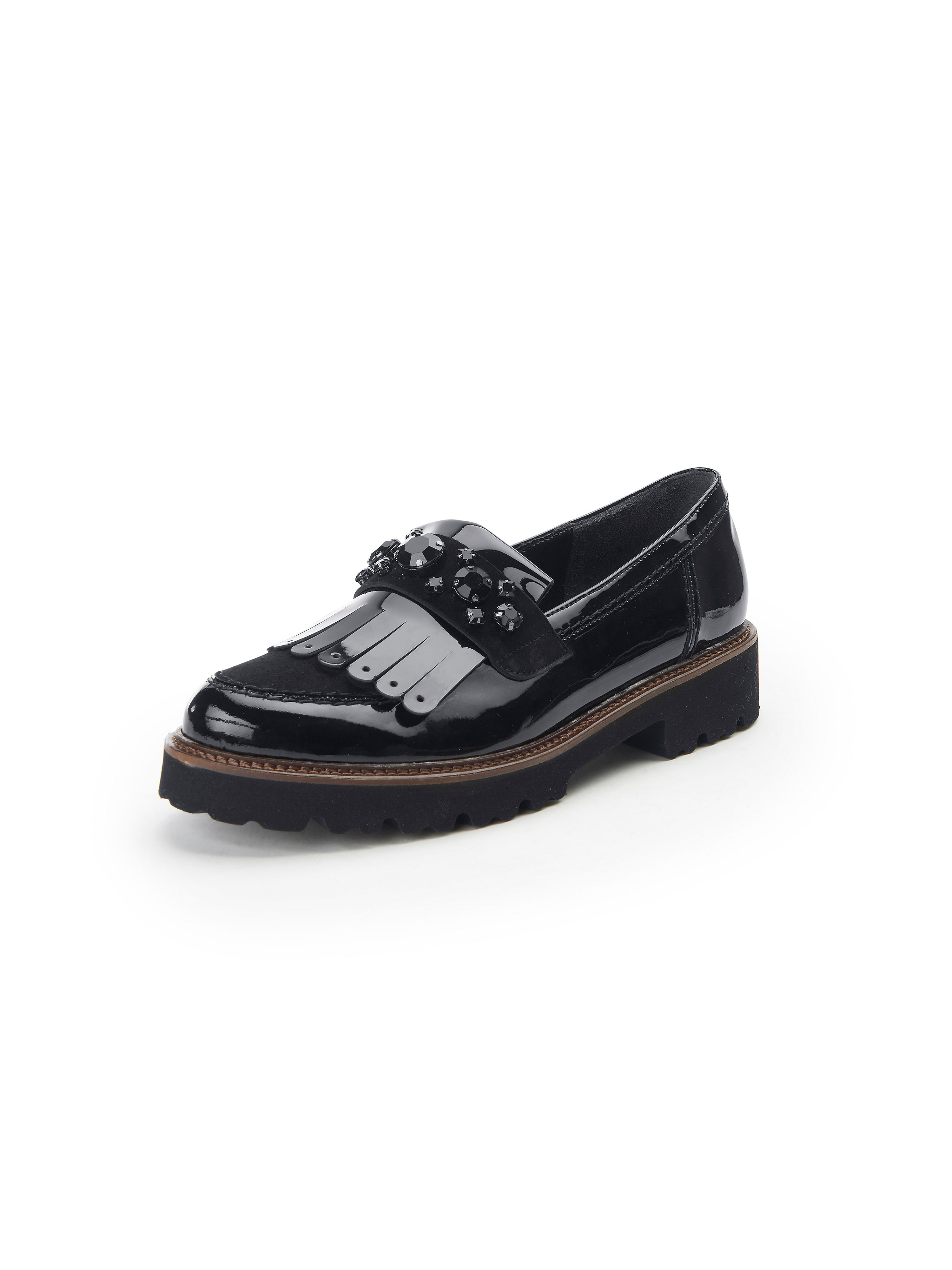 Les mocassins cuir Gabor noir taille 37