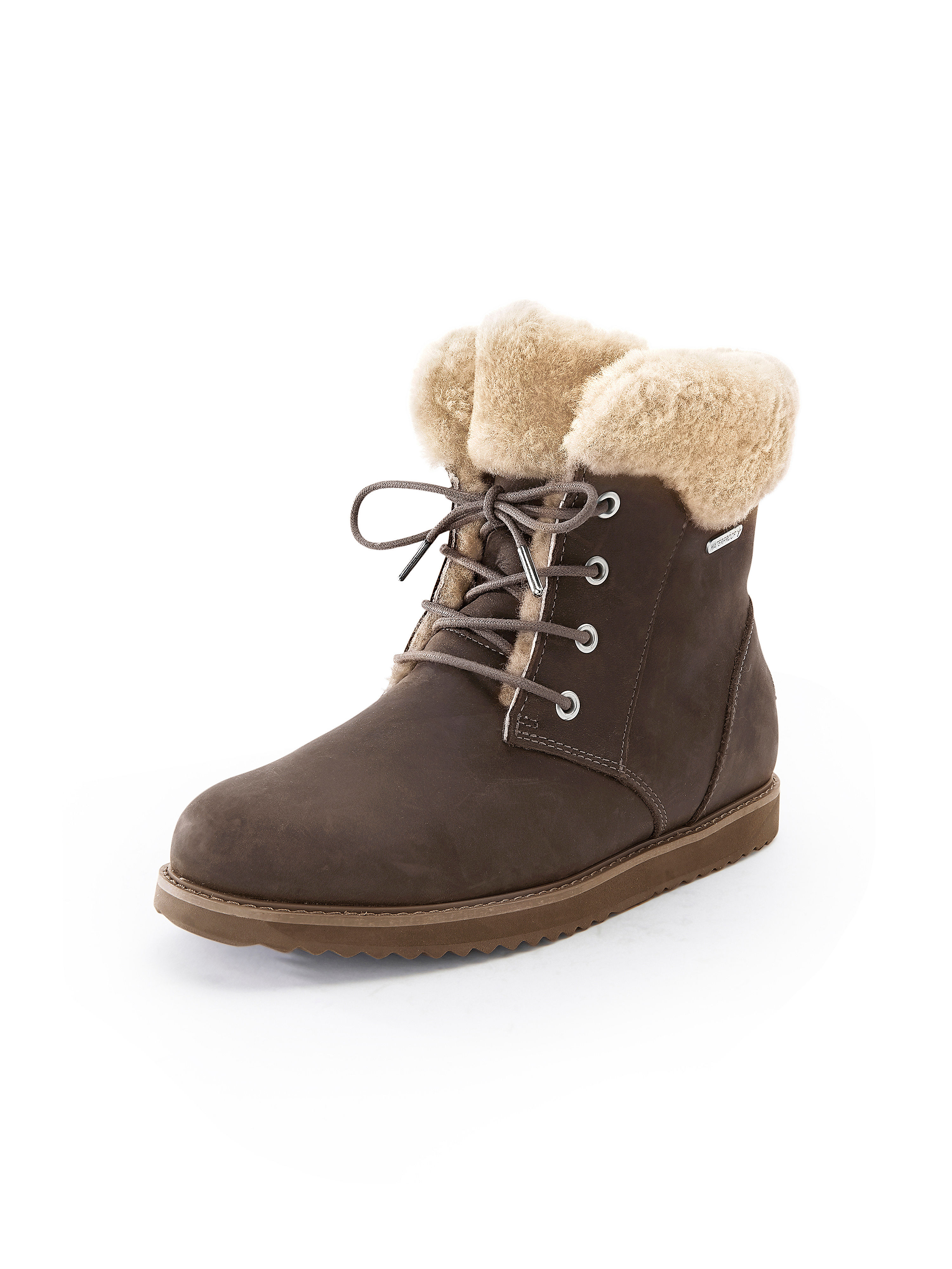 Les bottines 100% cuir Emu marron taille 37