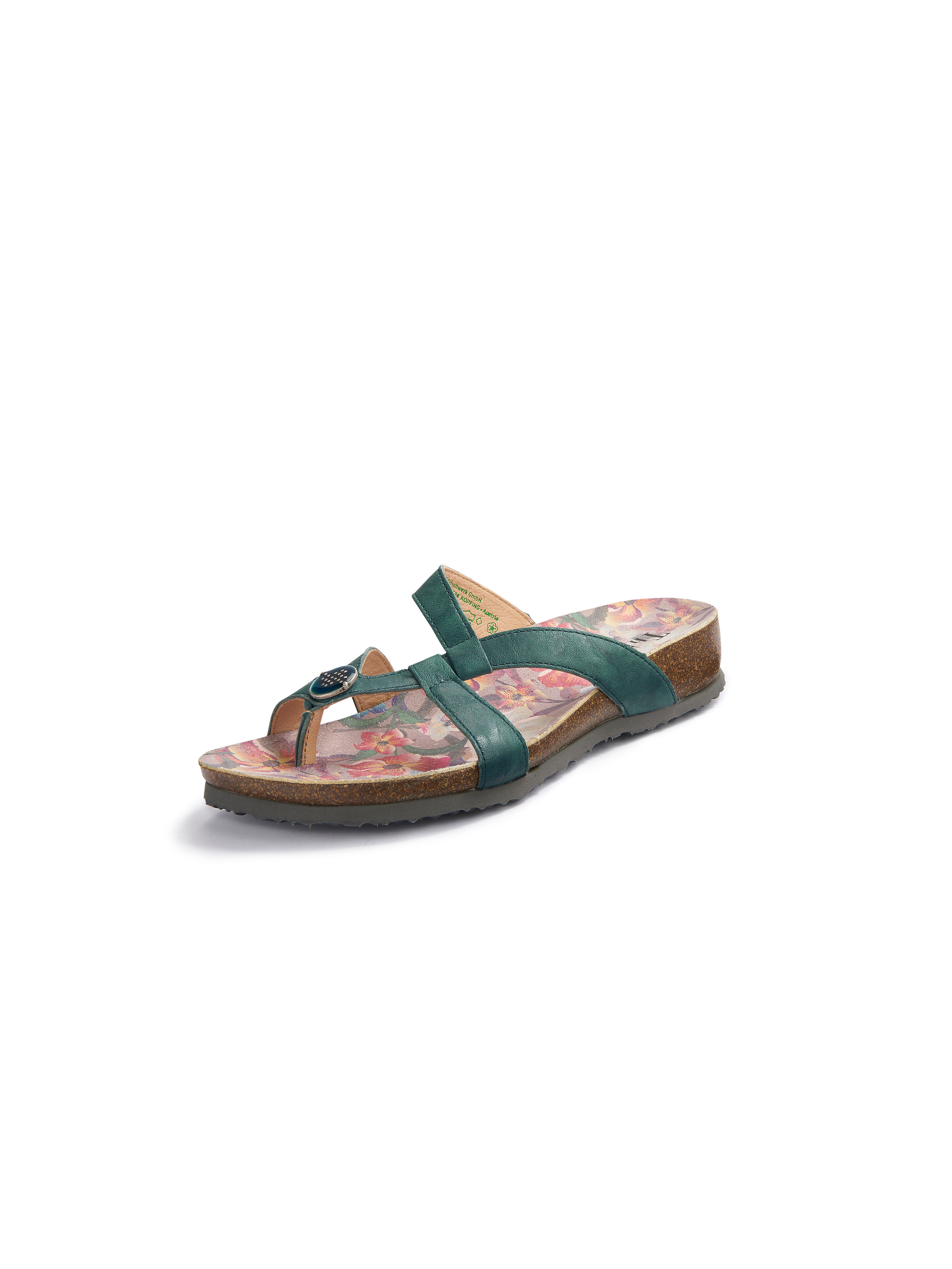 Teenslippers Model Julia Van Think Groen think kopen in de aanbieding