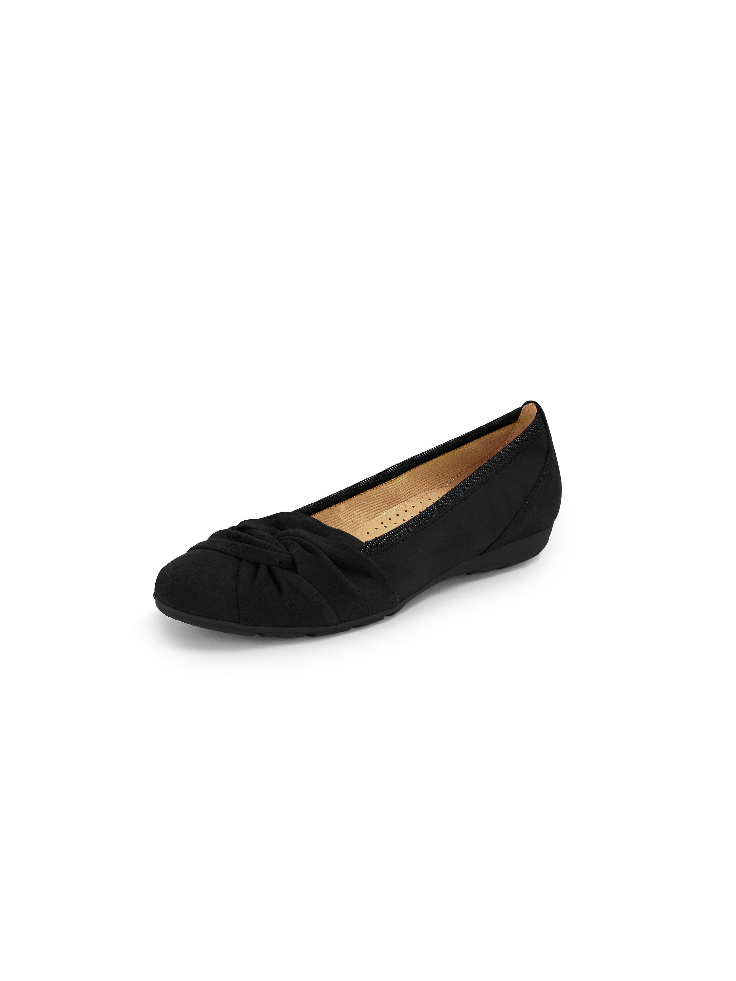 Les ballerines cuir nappa Gabor bleu taille 38,5