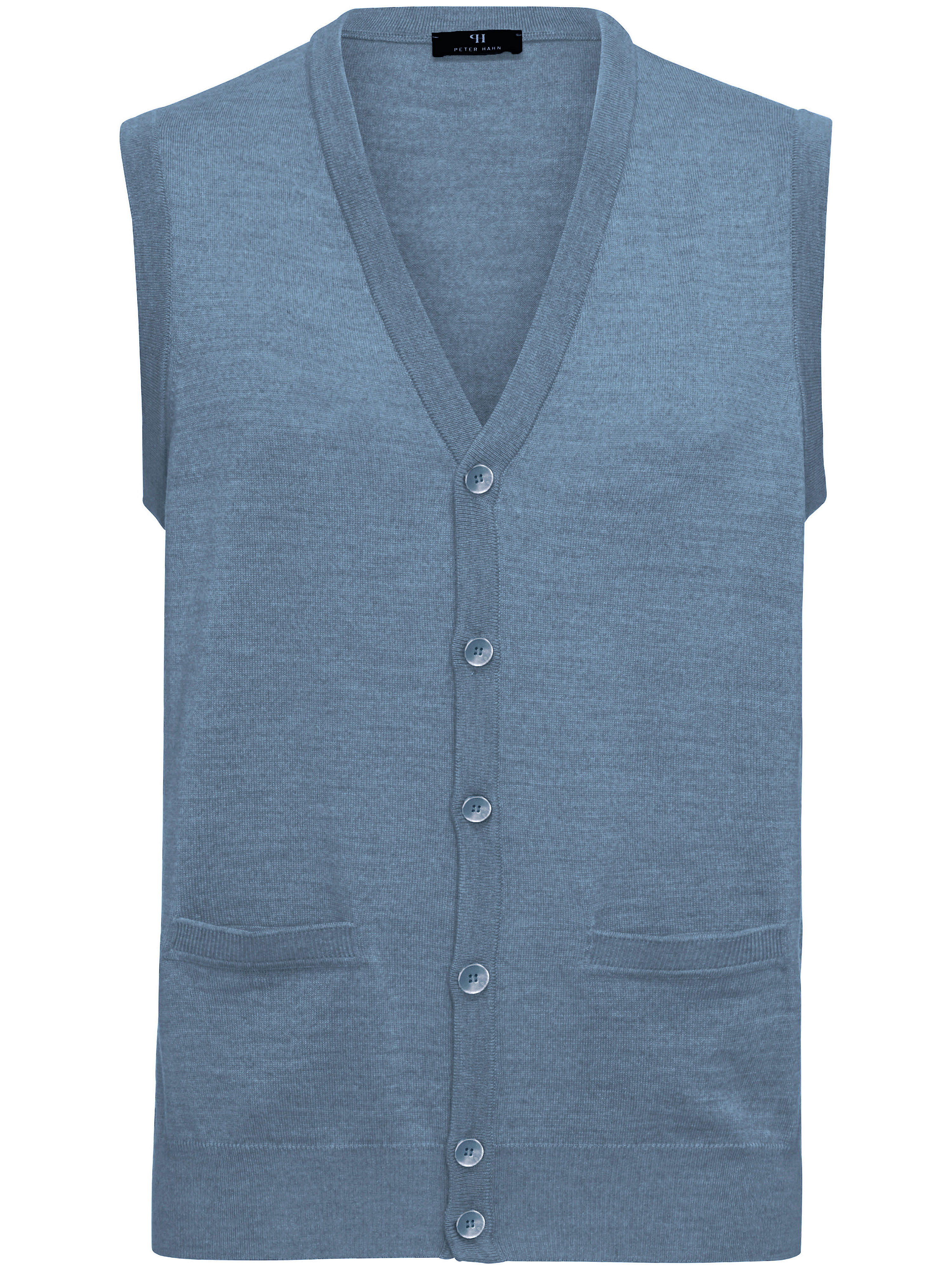 Mouwloos Vest Van 100 Scheerwol Filivivi Peter Hahn Blauw peter hahn kopen in de aanbieding