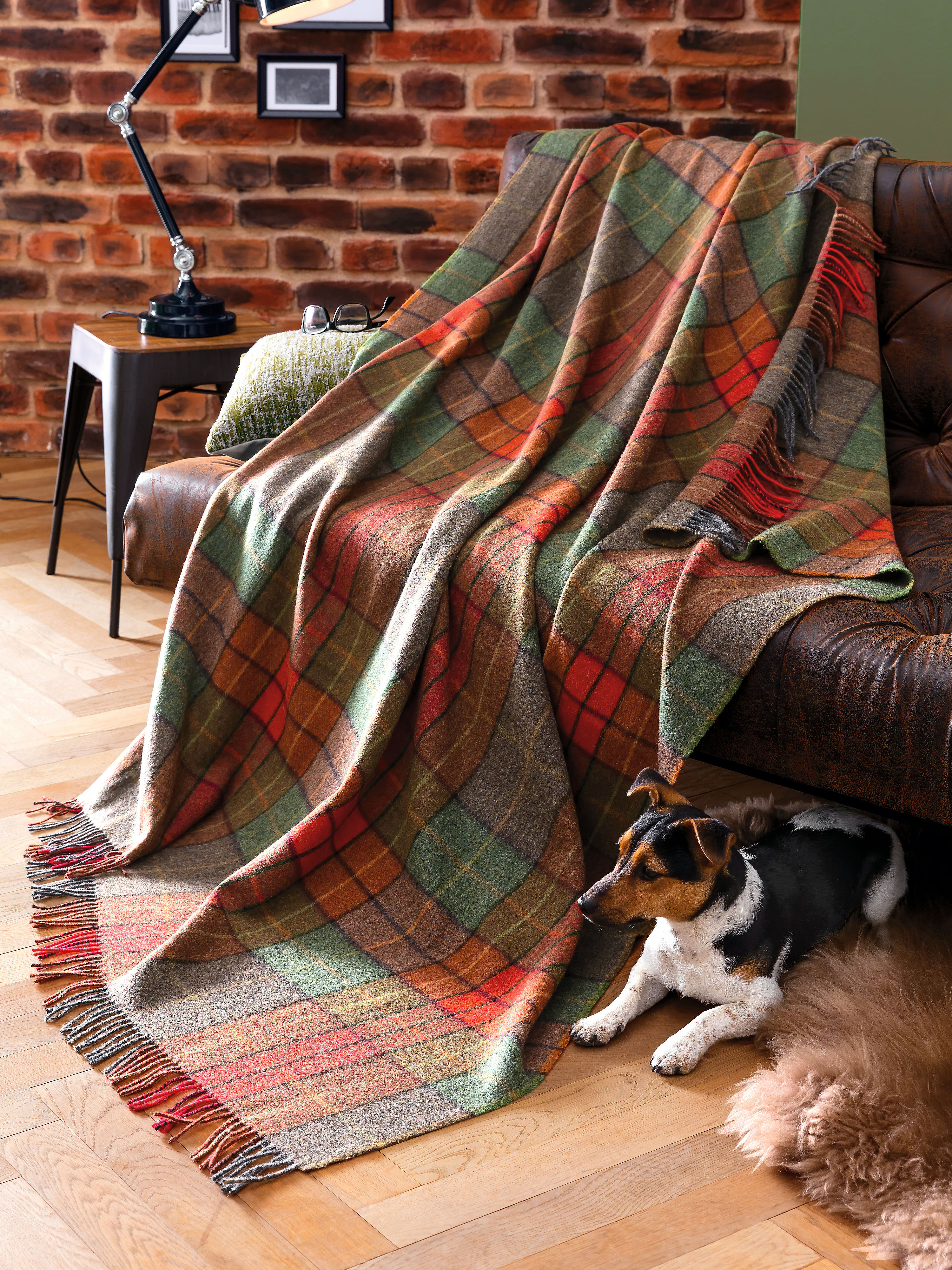 Plaid Ca 140X180 Cm 100 Scheerwol Van John Hanly Multicolour john hanly kopen in de aanbieding