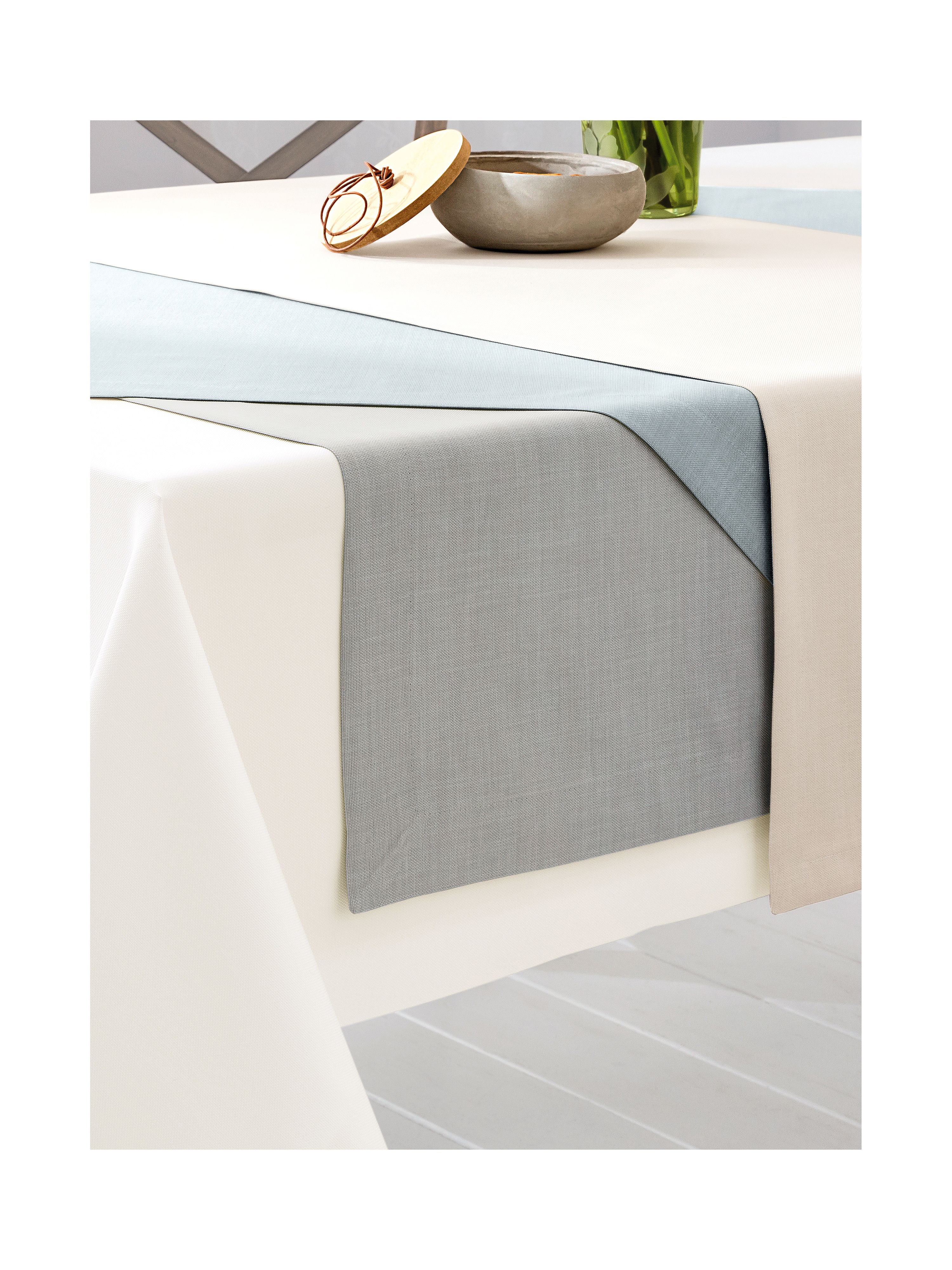 Tafelloper Ca 40X100Cm Van Sander Beige sander kopen in de aanbieding