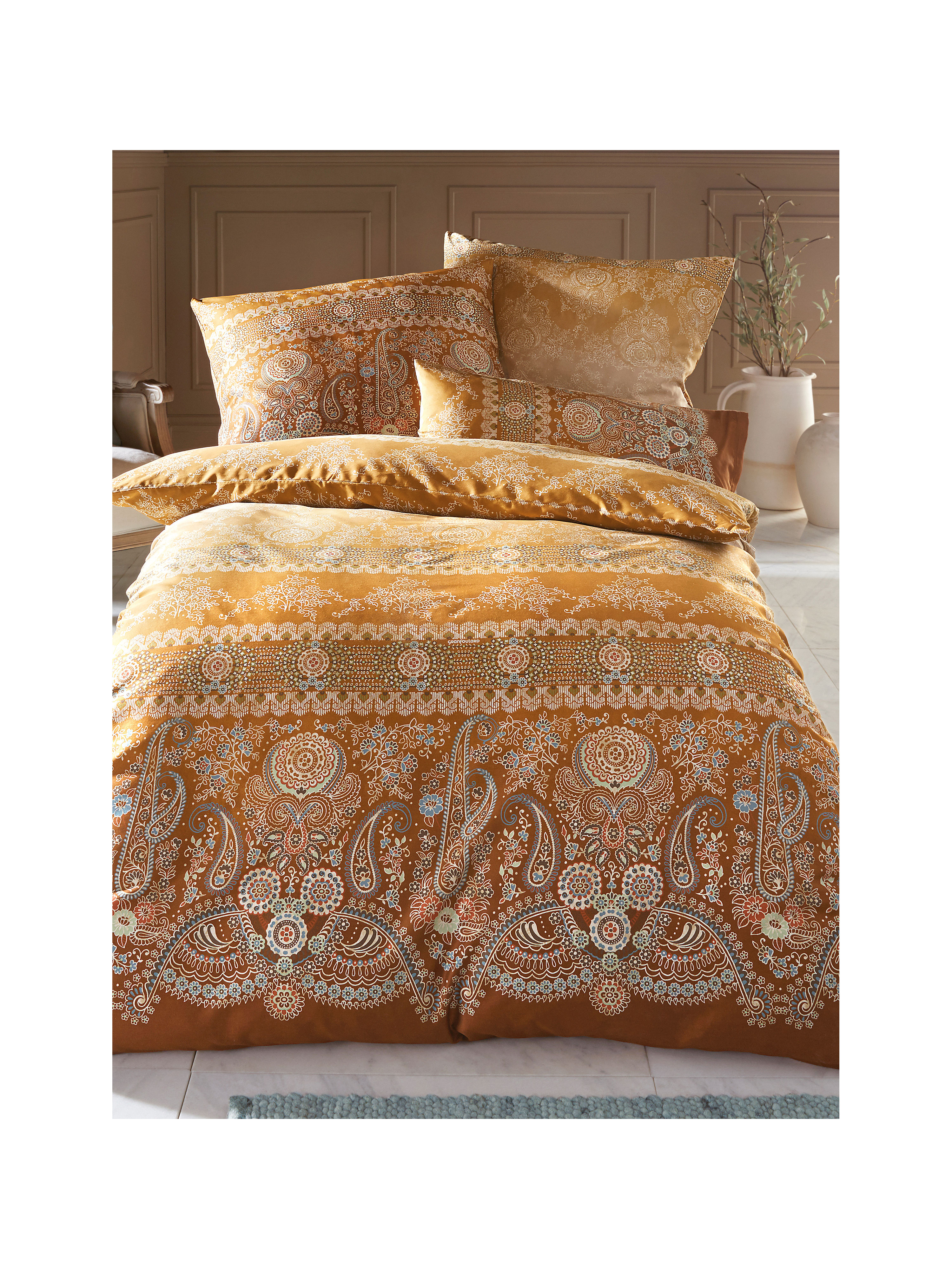 2 Delige Overtrekset Ca 135X200Cm Van Bassetti Beige bassetti kopen in de aanbieding