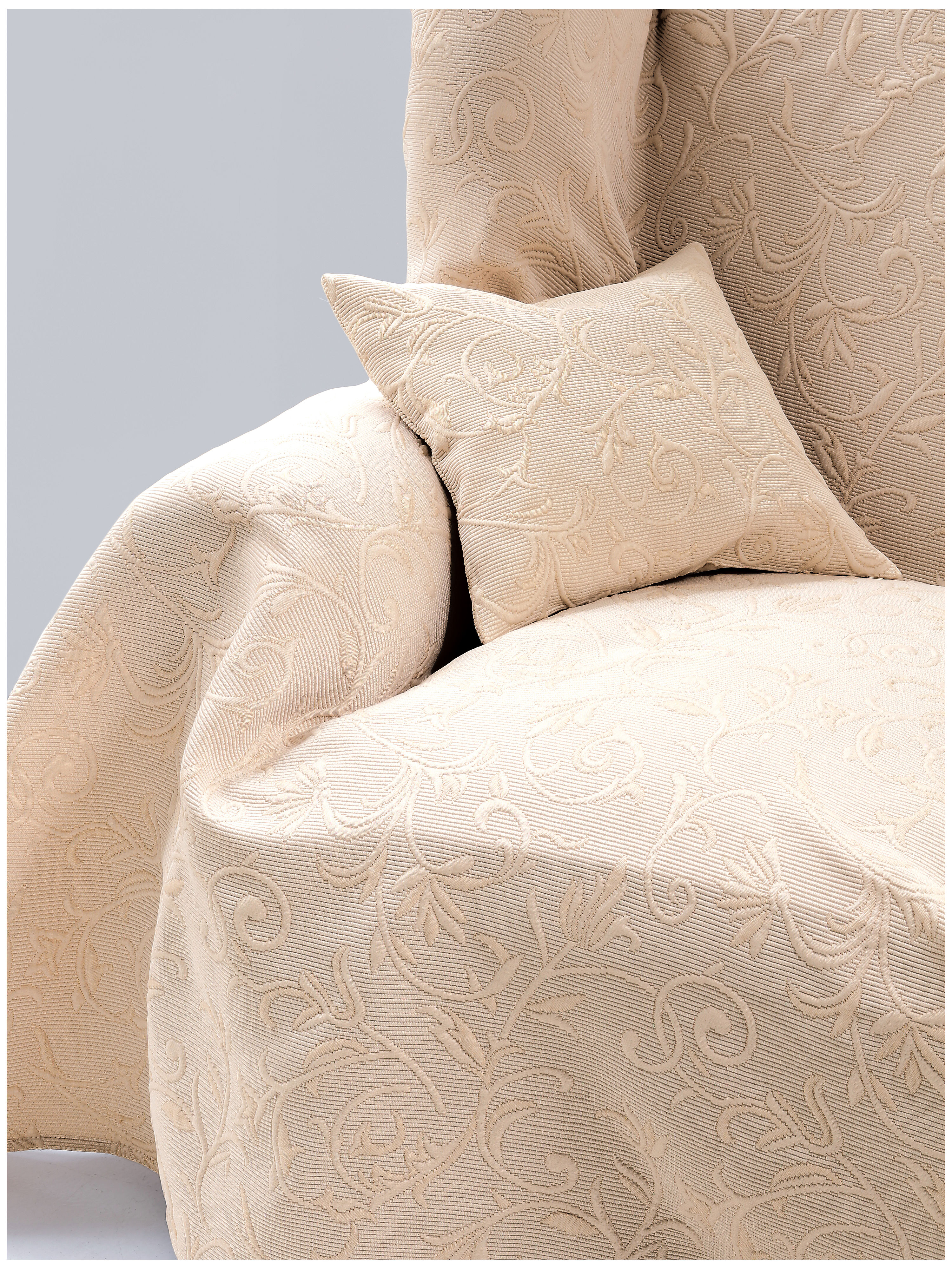 Foulard Voor Bank En Bed 160X250Cm Van Peter Hahn Beige peter hahn kopen in de aanbieding