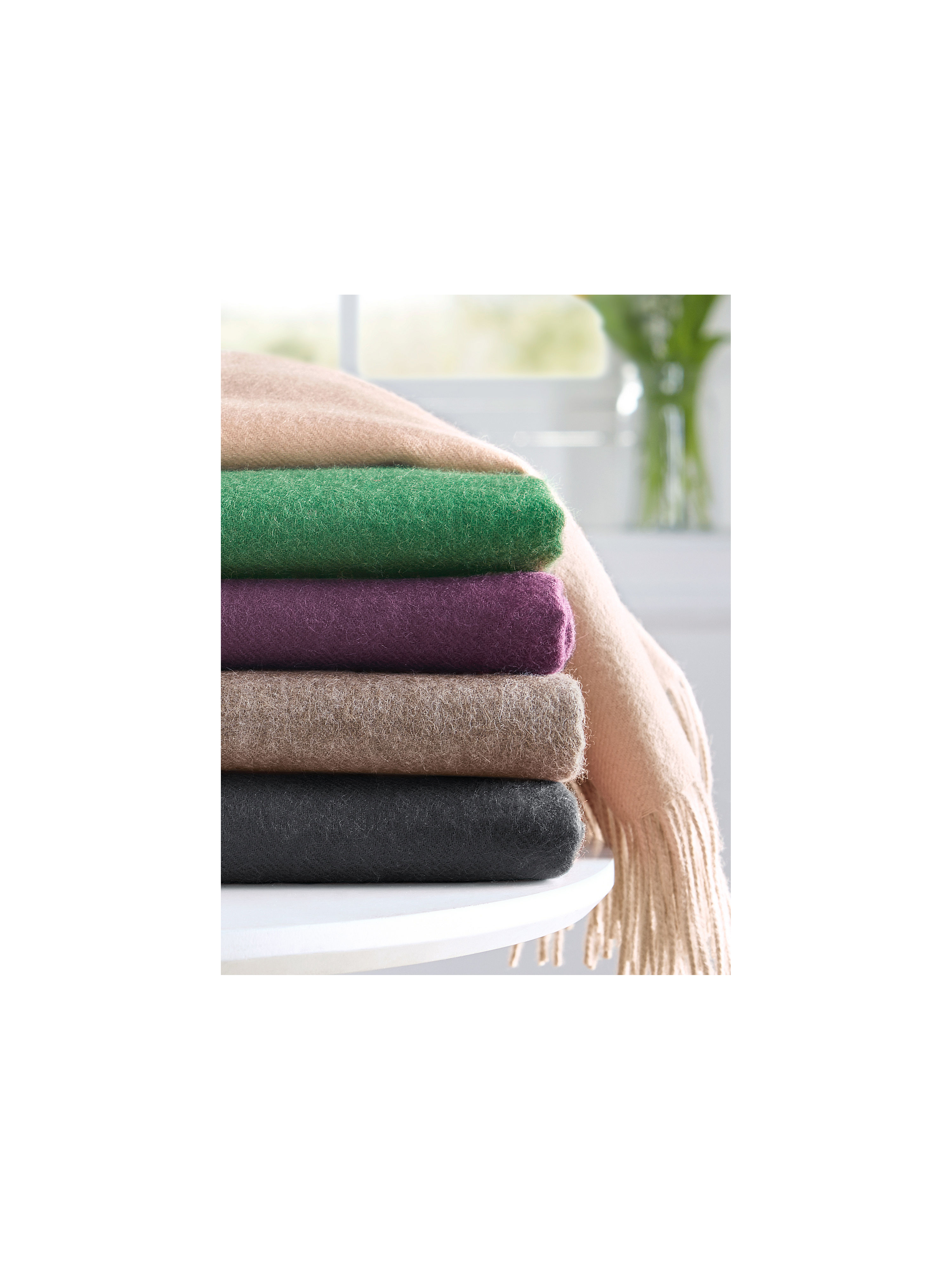 Plaid Ca 130X180Cm Van Peter Hahn Bruin peter hahn kopen in de aanbieding