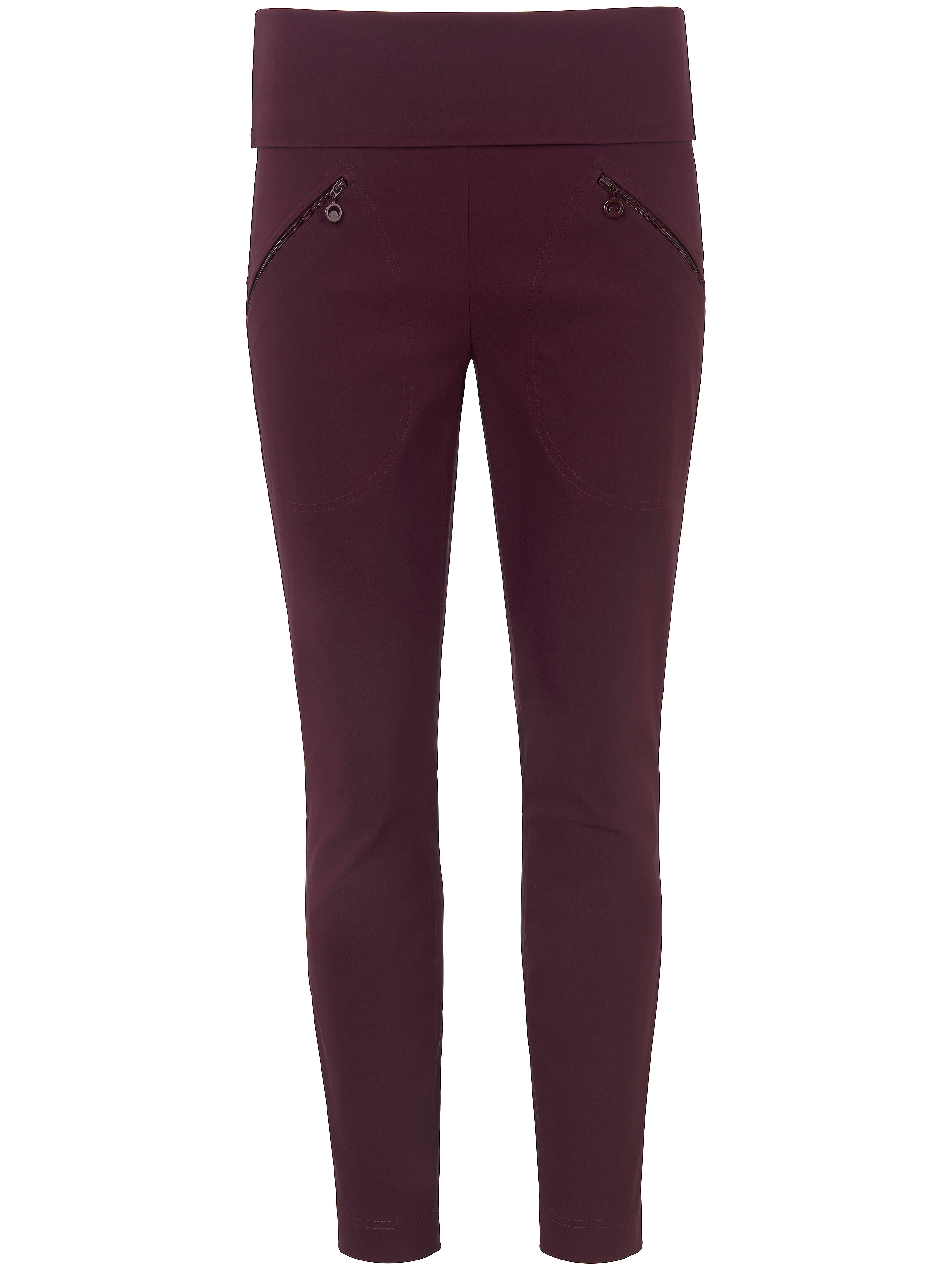 Le pantalon longueur chevilles coupe Sylvia Peter Hahn rouge taille 46