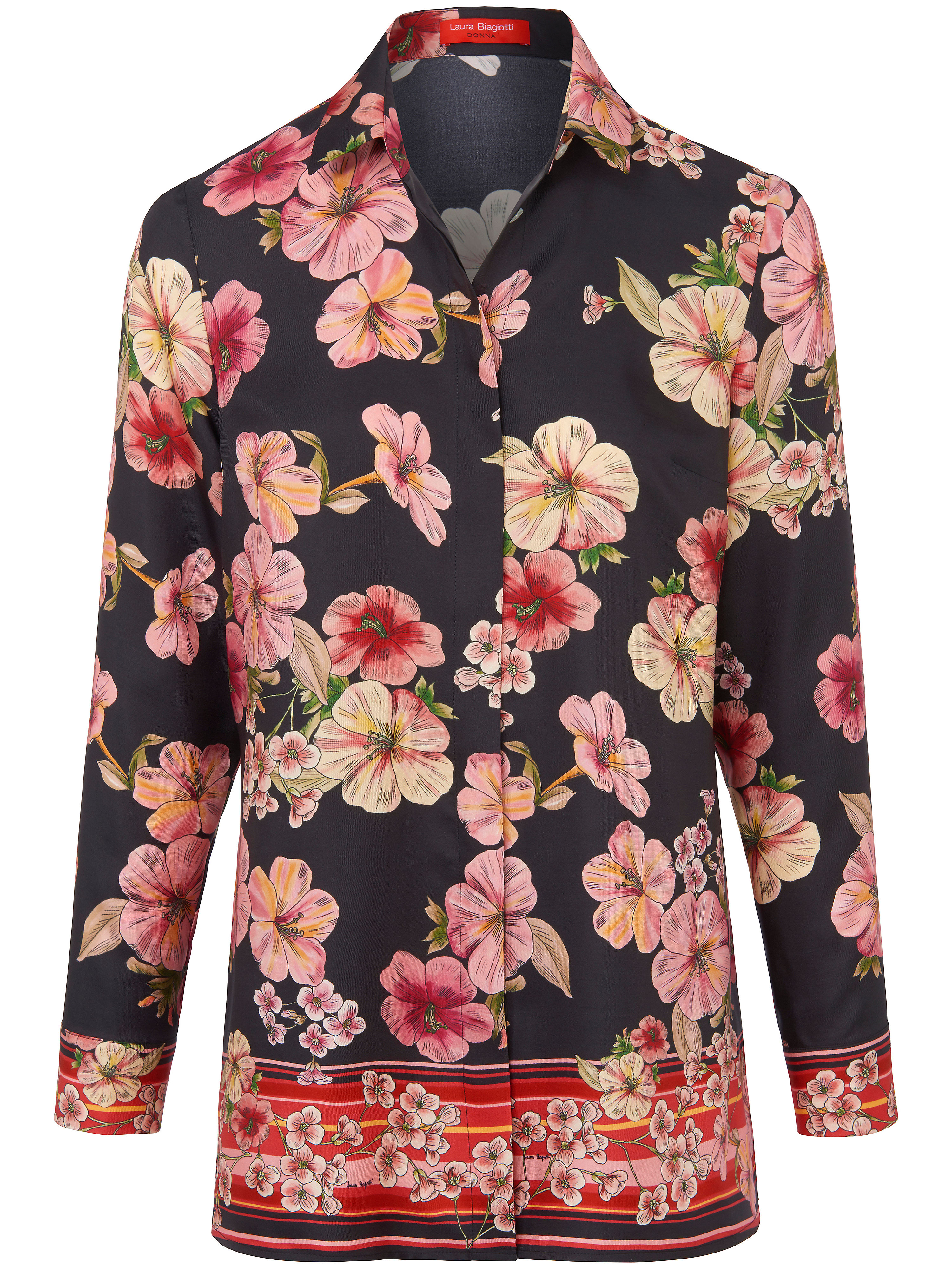 Le chemisier 100% soie Laura Biagiotti Donna multicolore taille 44