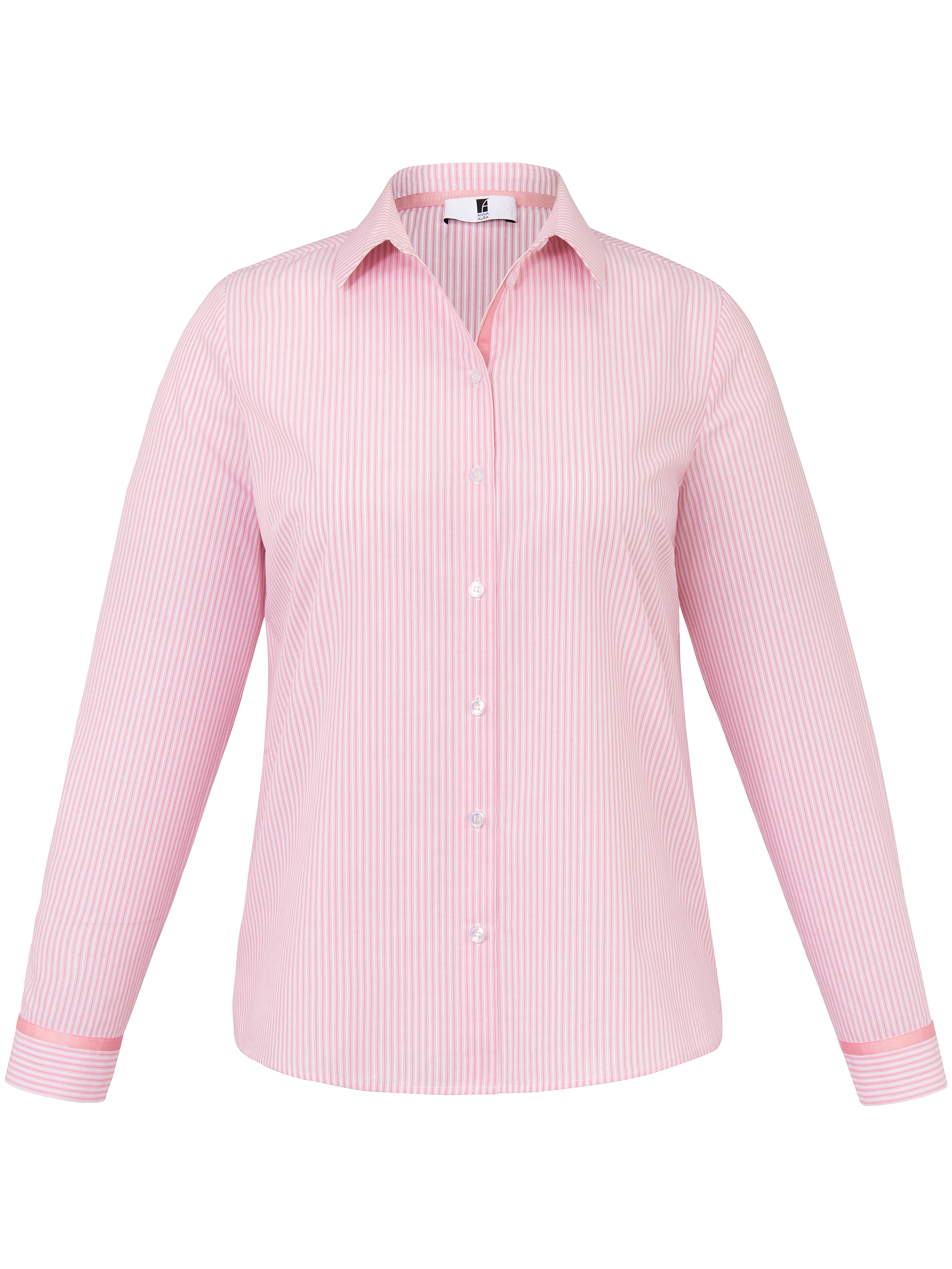 Le chemisier rayé 100% coton Anna Aura rose taille 50
