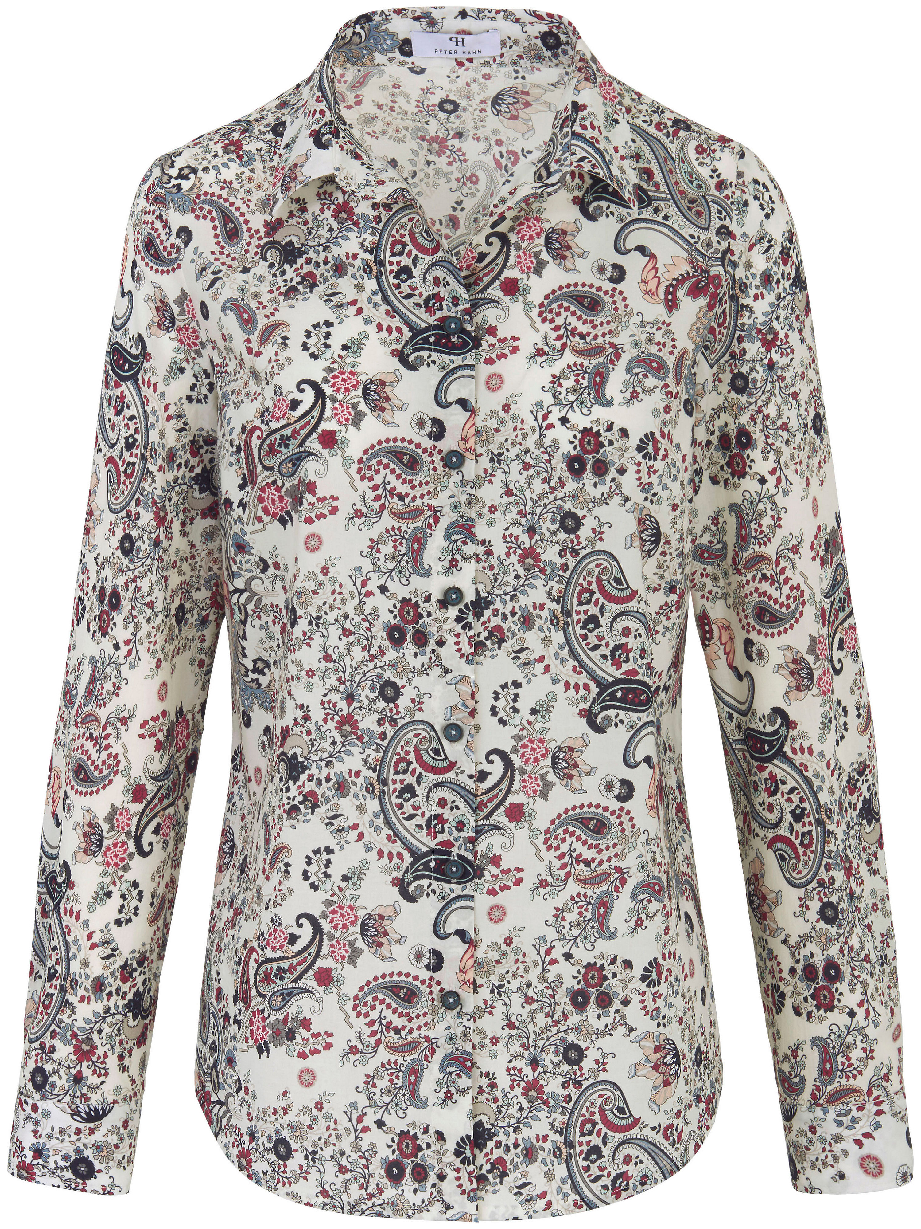 Blouse Met Afgeronde Zoom Van Peter Hahn Multicolour peter hahn kopen in de aanbieding Blouse Met Afgeronde Zoom Van Peter Hahn Multicolour peter hahn kopen in de aanbieding