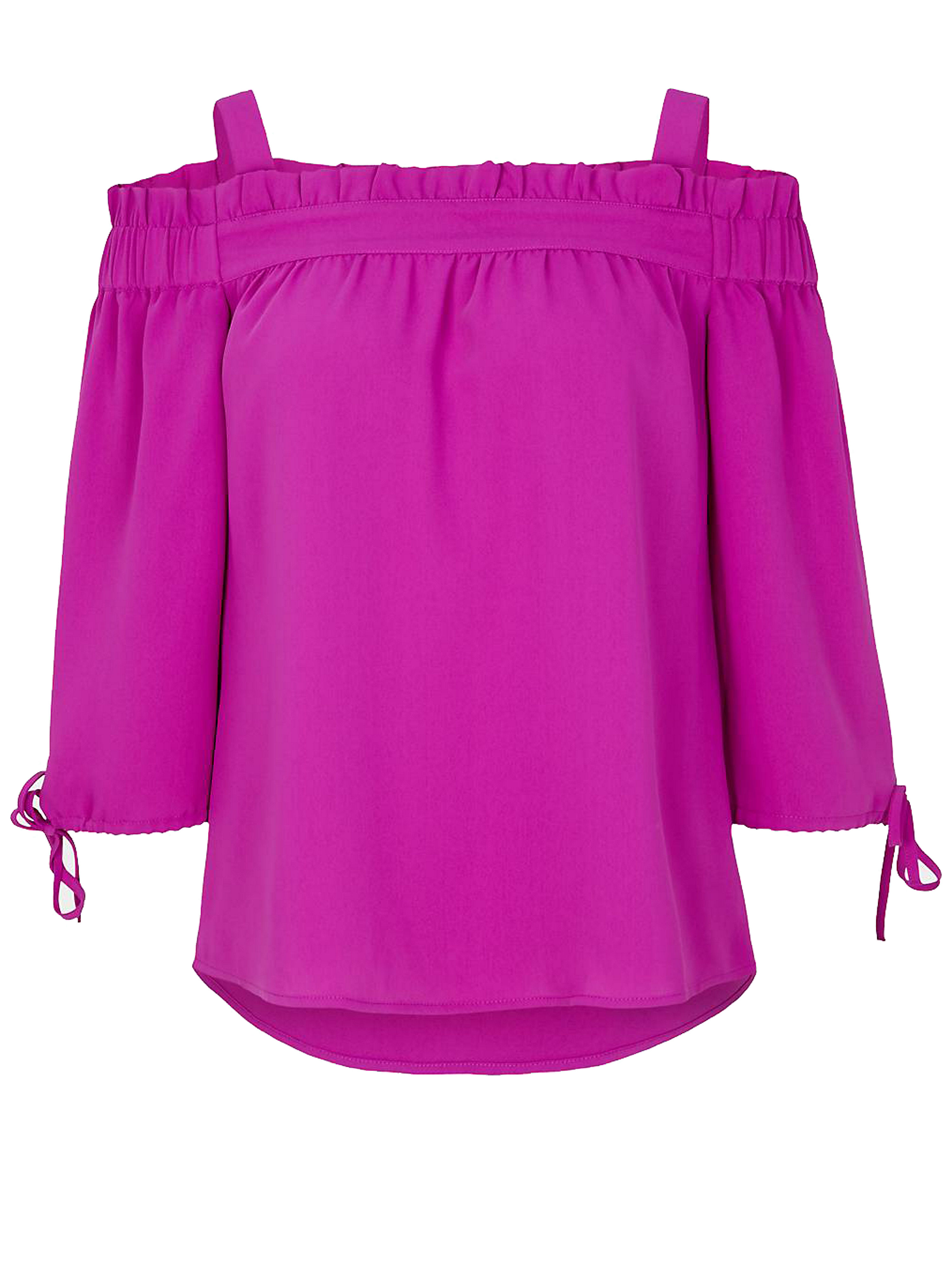 Blouse Met 34 Mouwen Van Comma Roze comma kopen in de aanbieding