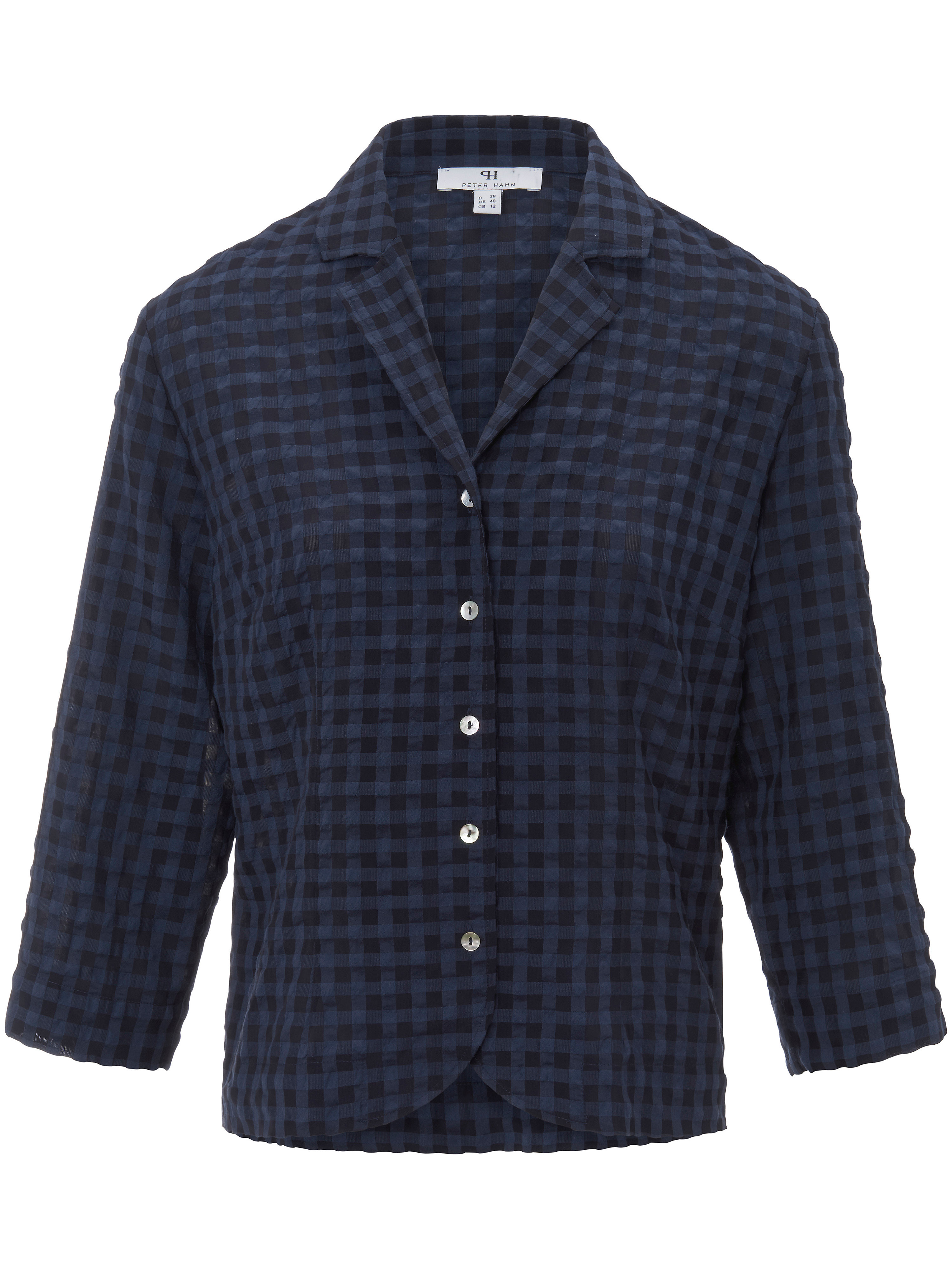 Blouse Met 34 Mouwen Van Mayfair By Peter Hahn Blauw mayfair by peter hahn kopen in de aanbieding