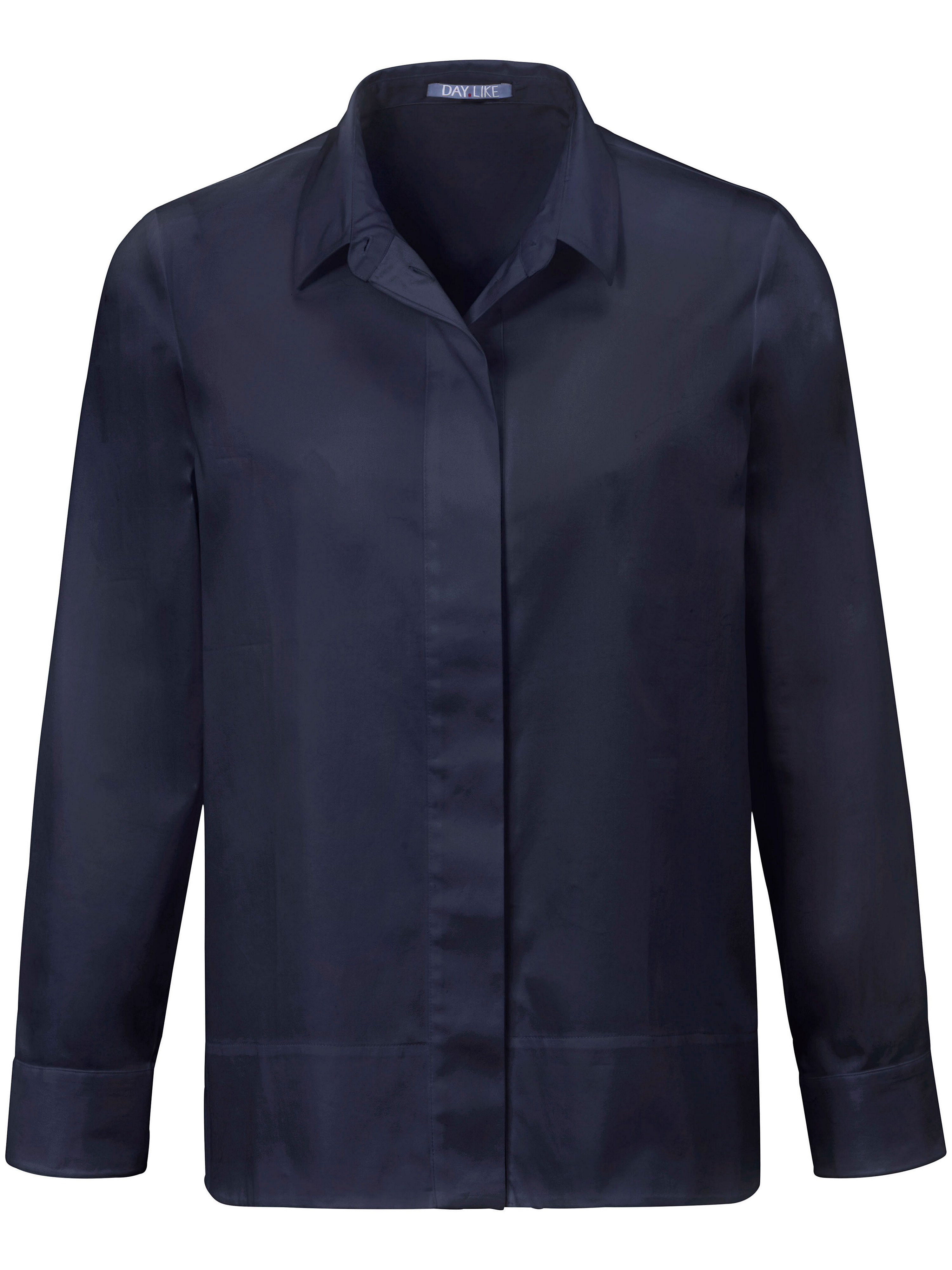 Blouse Met Klein Modieus Kraagje Van Daylike Blauw daylike kopen in de aanbieding