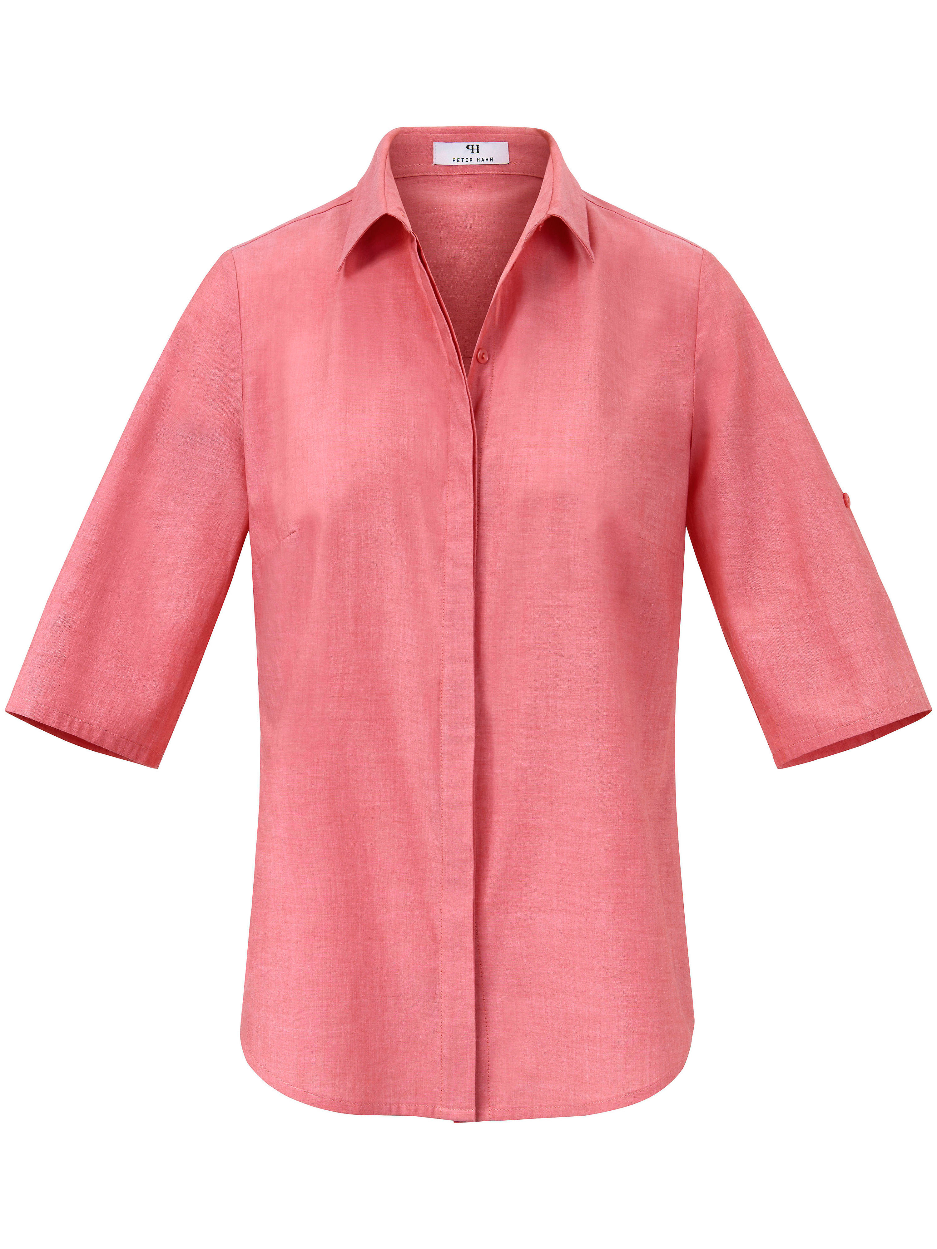 Le chemisier pur coton, manches courtes Peter Hahn rouge taille 42