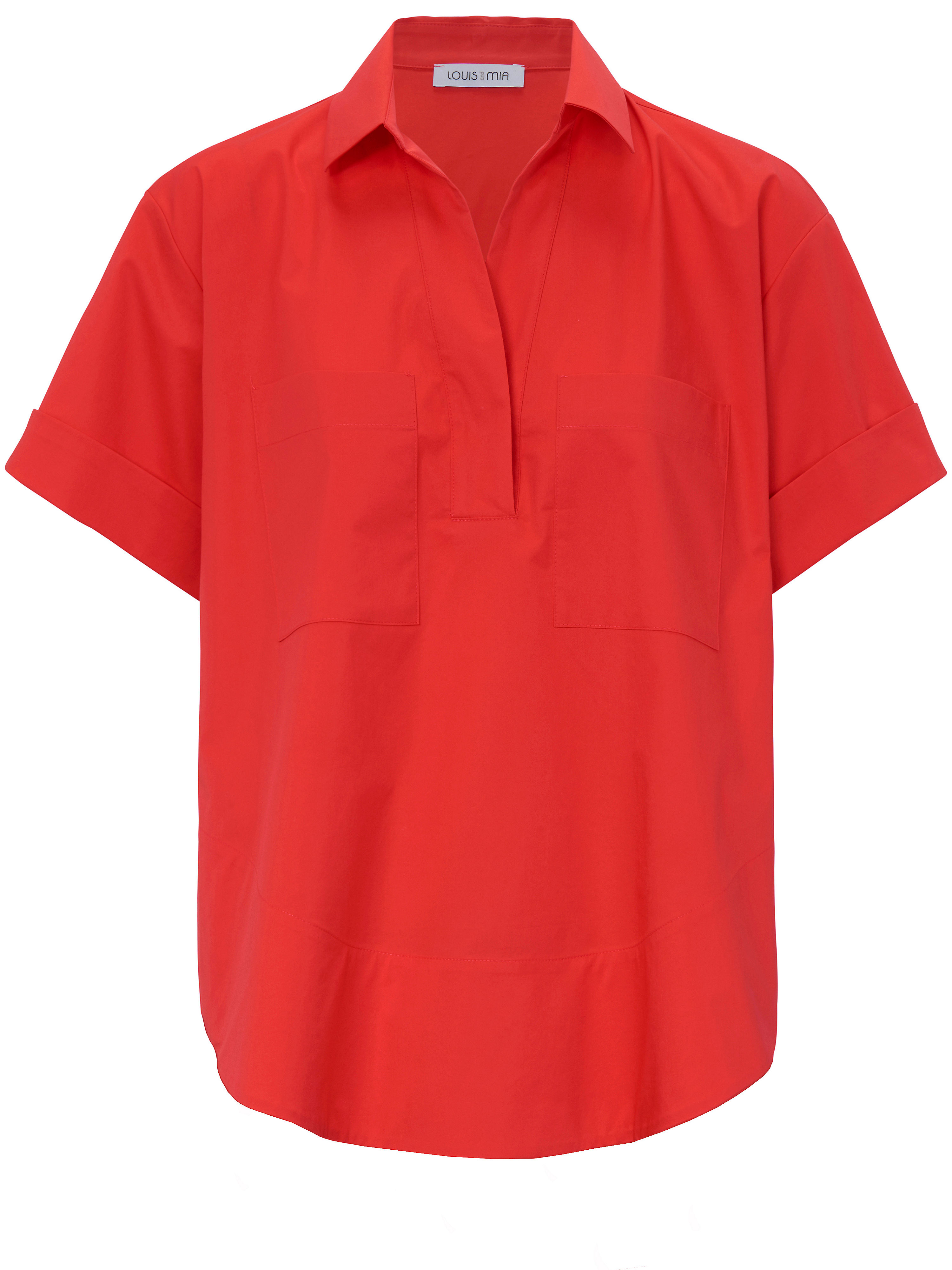 La blouse manches courtes Louis and Mia rouge taille 46