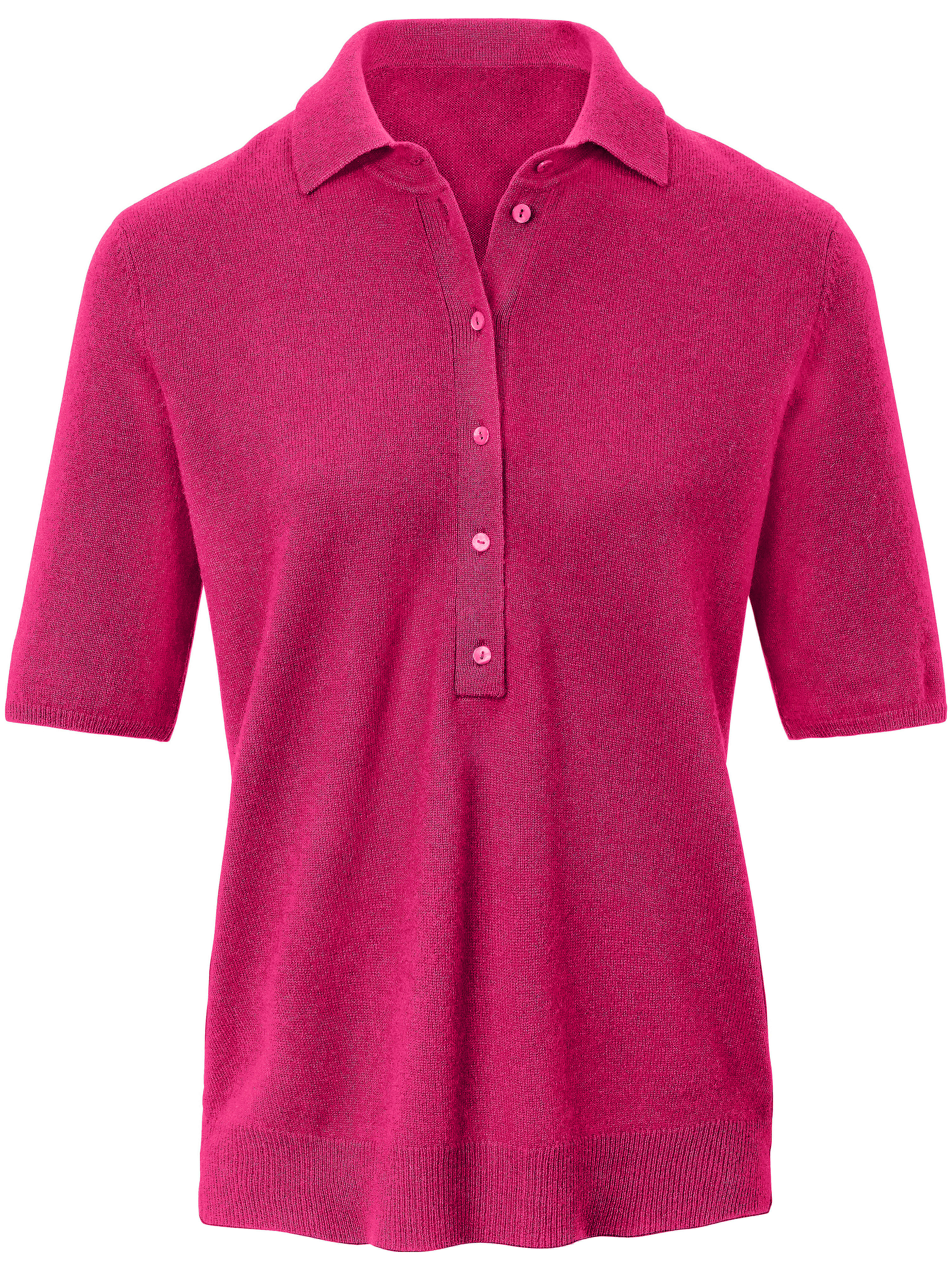 Le pull 100% cachemire Peter Hahn Cashmere fuchsia taille 44