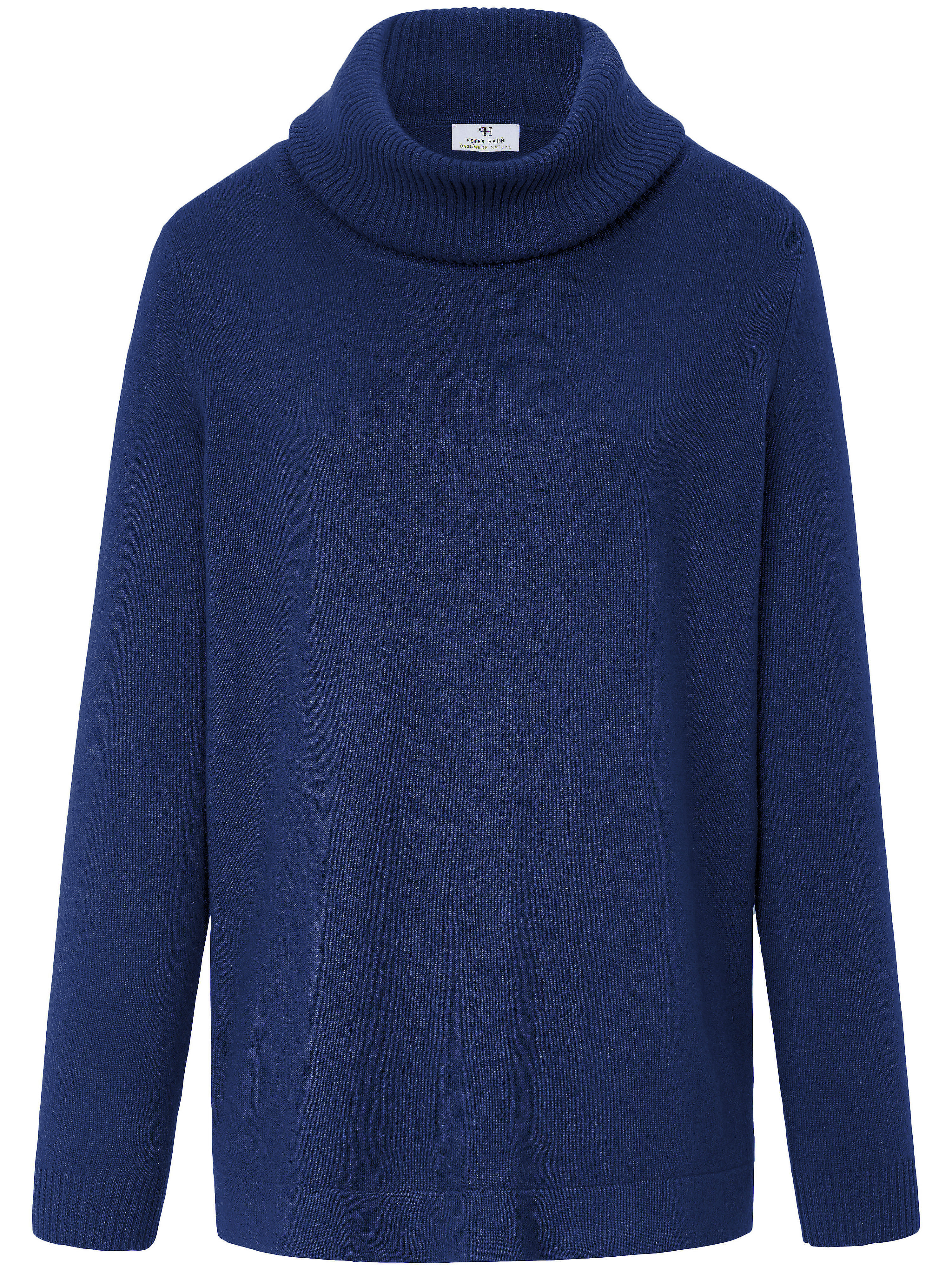 Le pull col roulé Peter Hahn Cashmere bleu taille 50