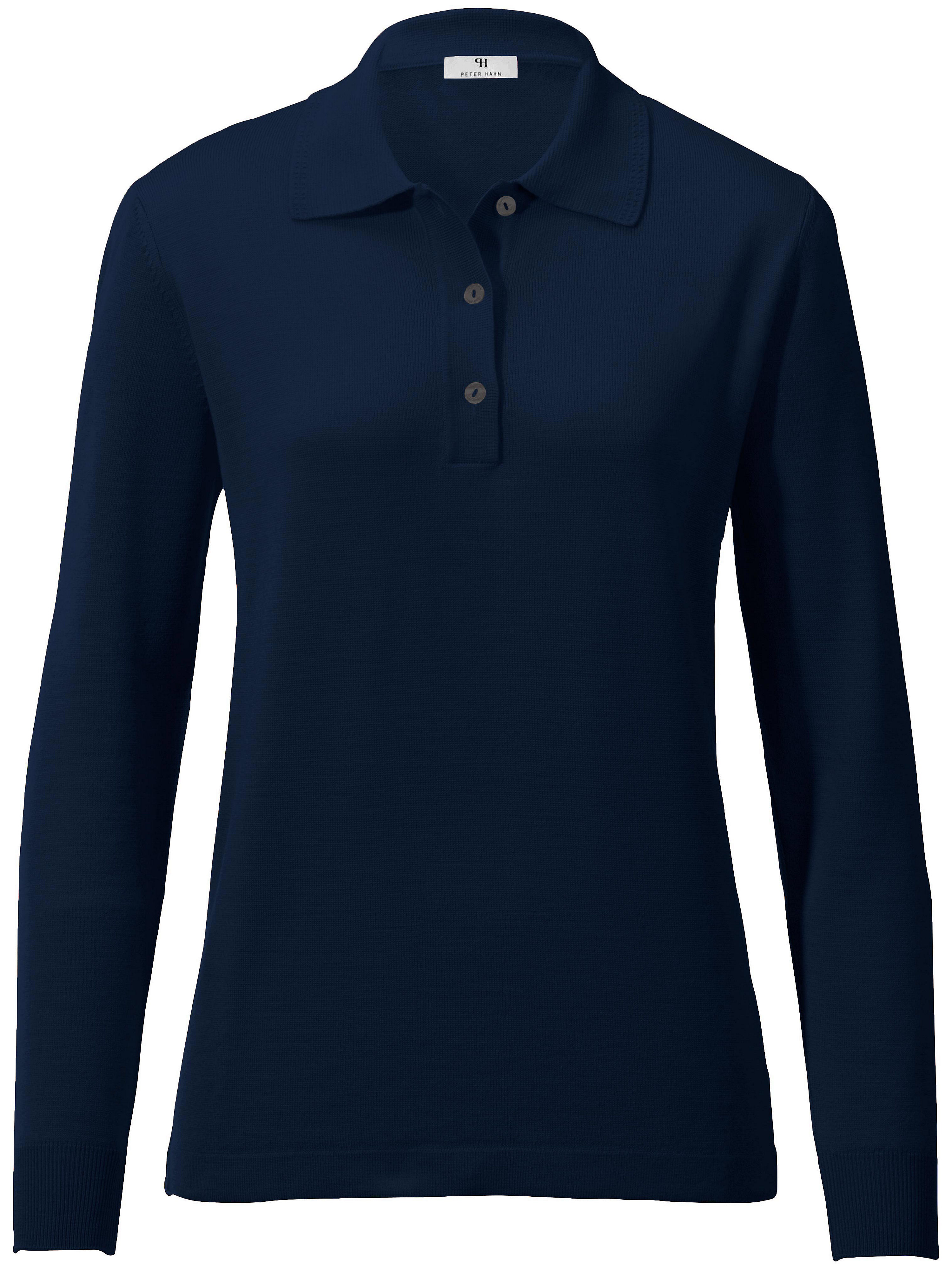 Le polo 100% laine vierge Peter Hahn bleu taille 48