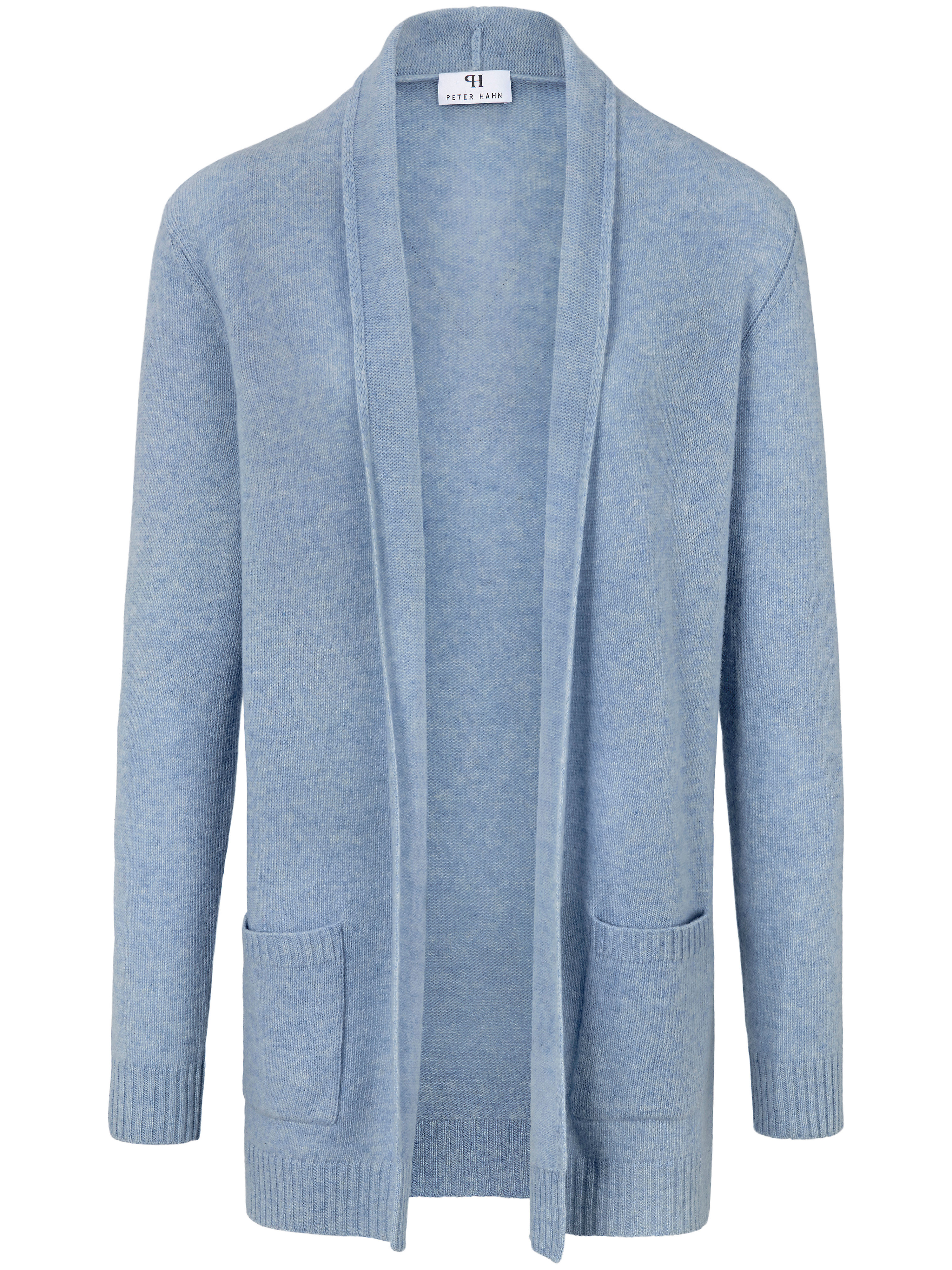 Le gilet long 100% laine vierge Peter Hahn bleu taille 40