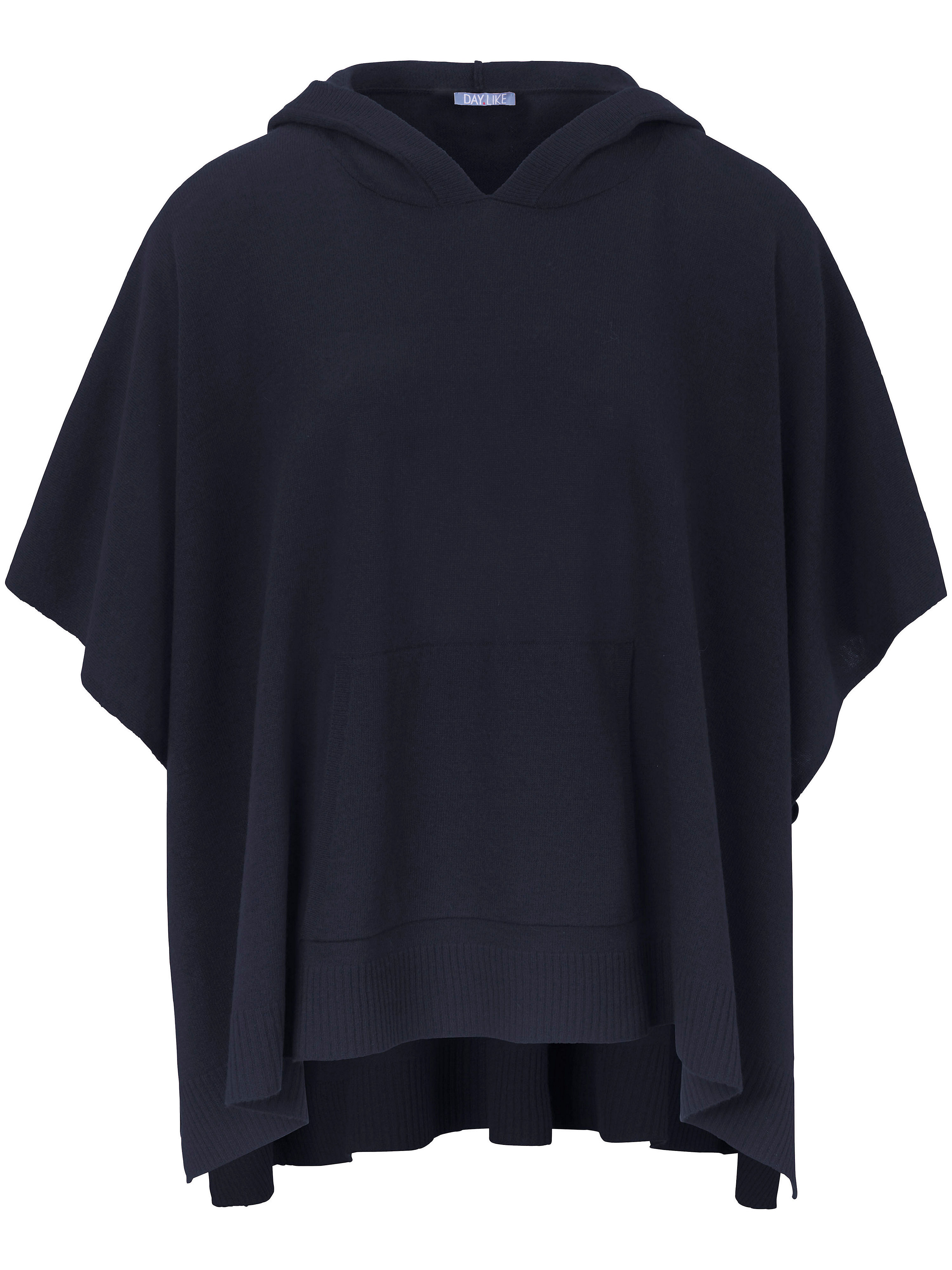 Poncho Trui Van 100 Scheerwol Daylike Blauw daylike kopen in de aanbieding