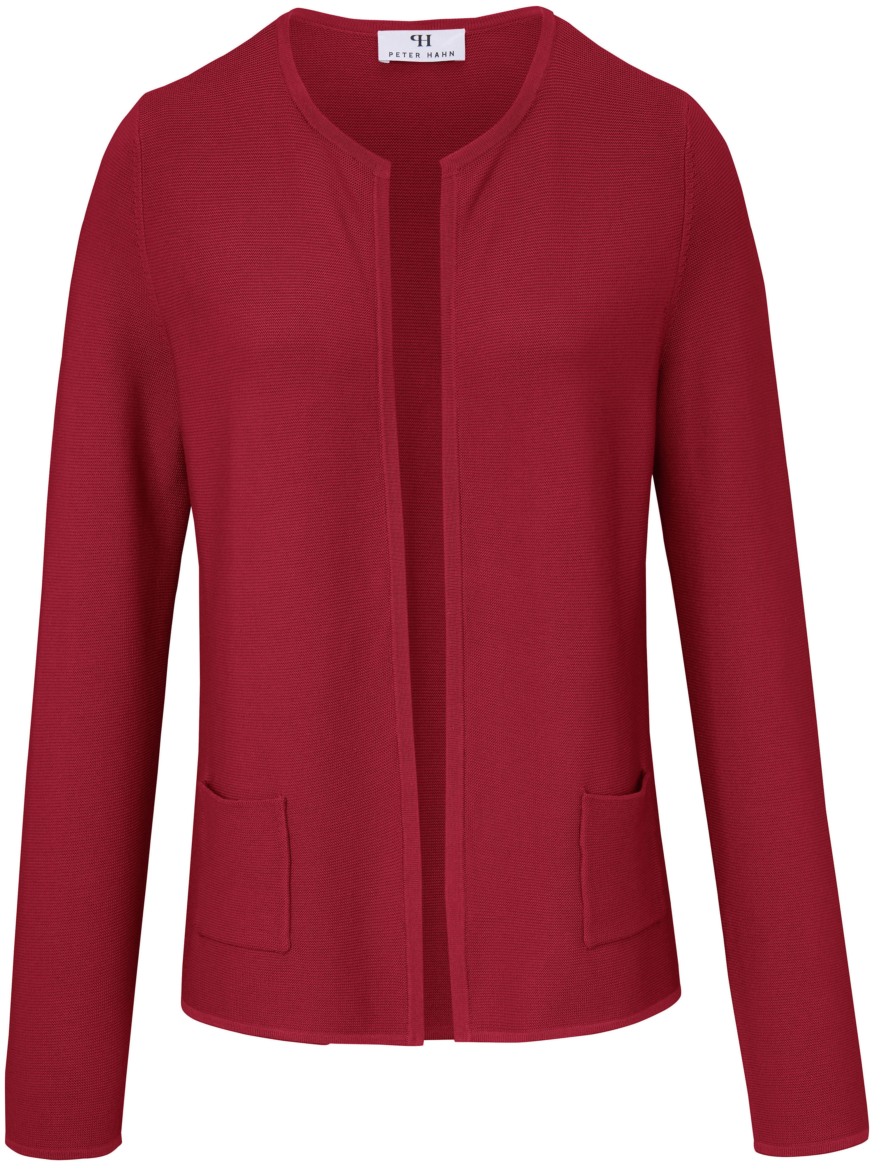 Le cardigan 100% coton Peter Hahn rouge taille 40