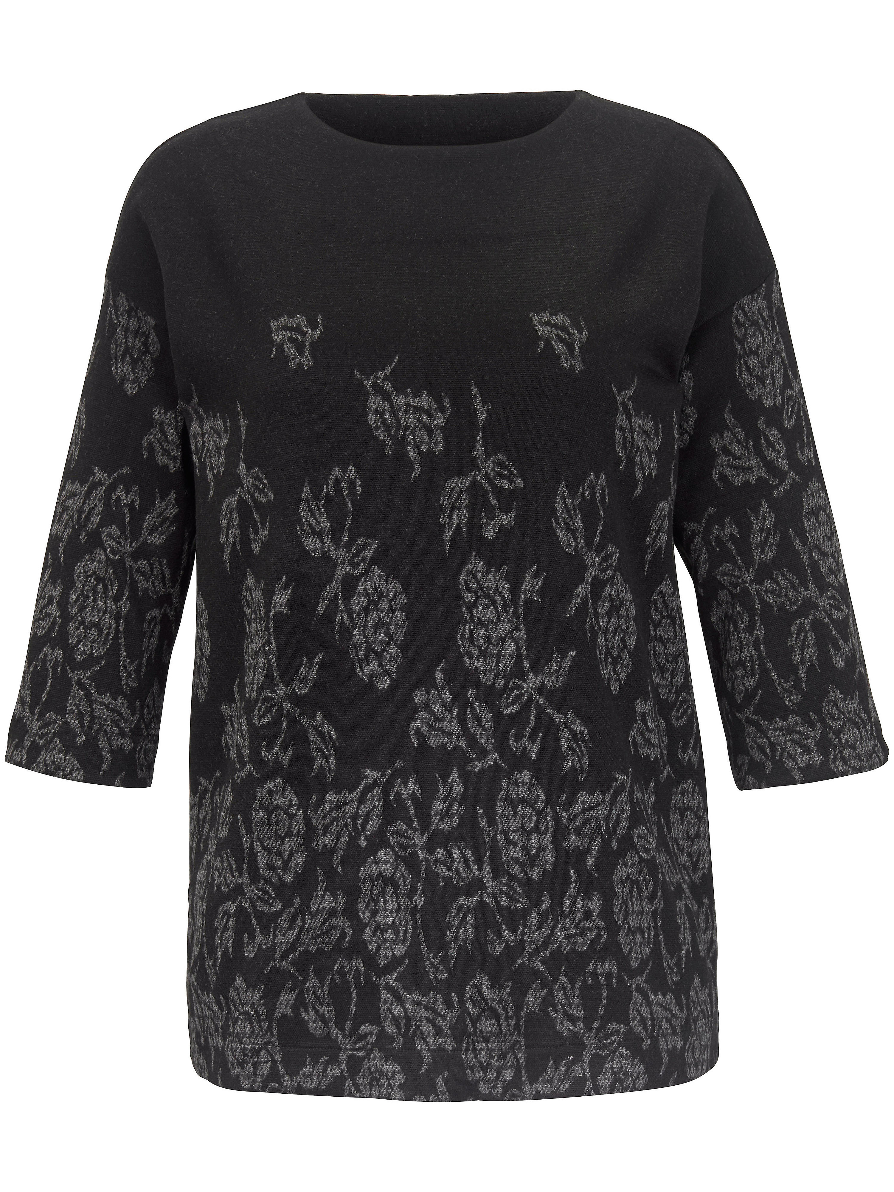 Le pull à manches 3/4, encolure bateau Emilia Lay noir taille 44
