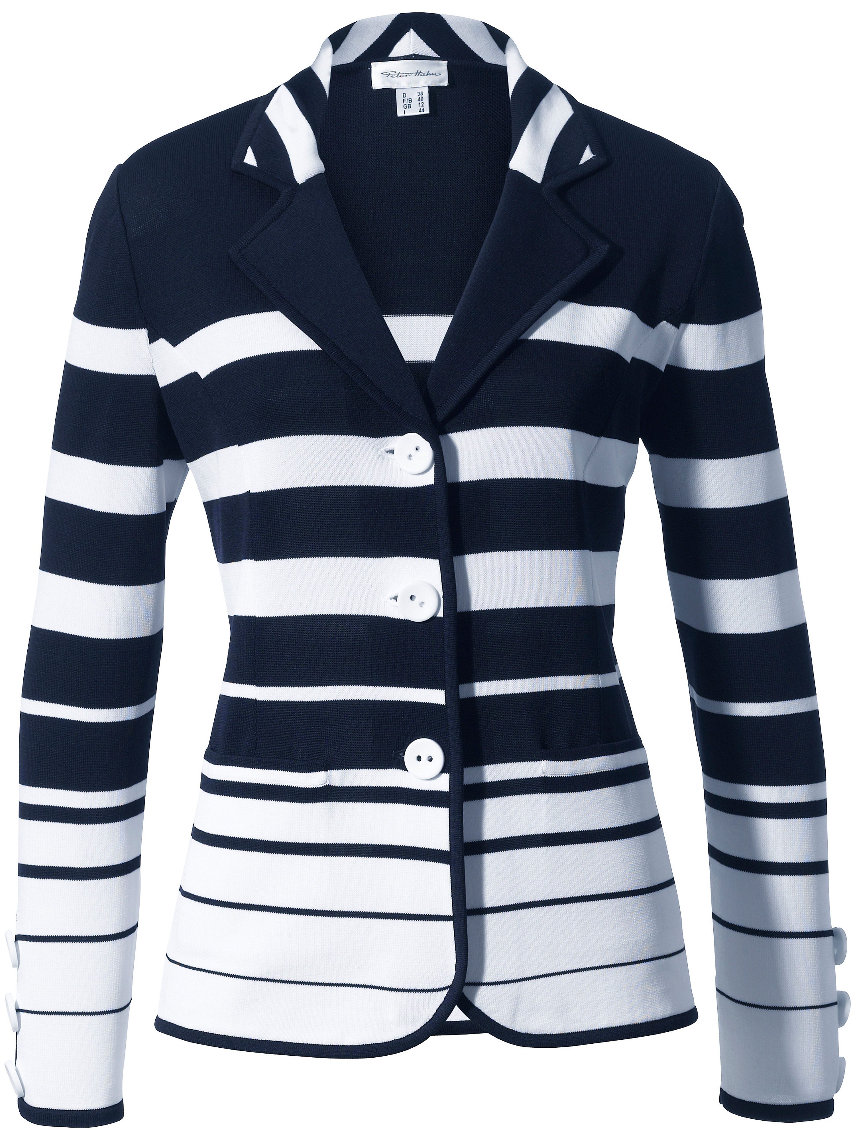 Tricotblazer Van Peter Hahn Blauw peter hahn kopen in de aanbieding