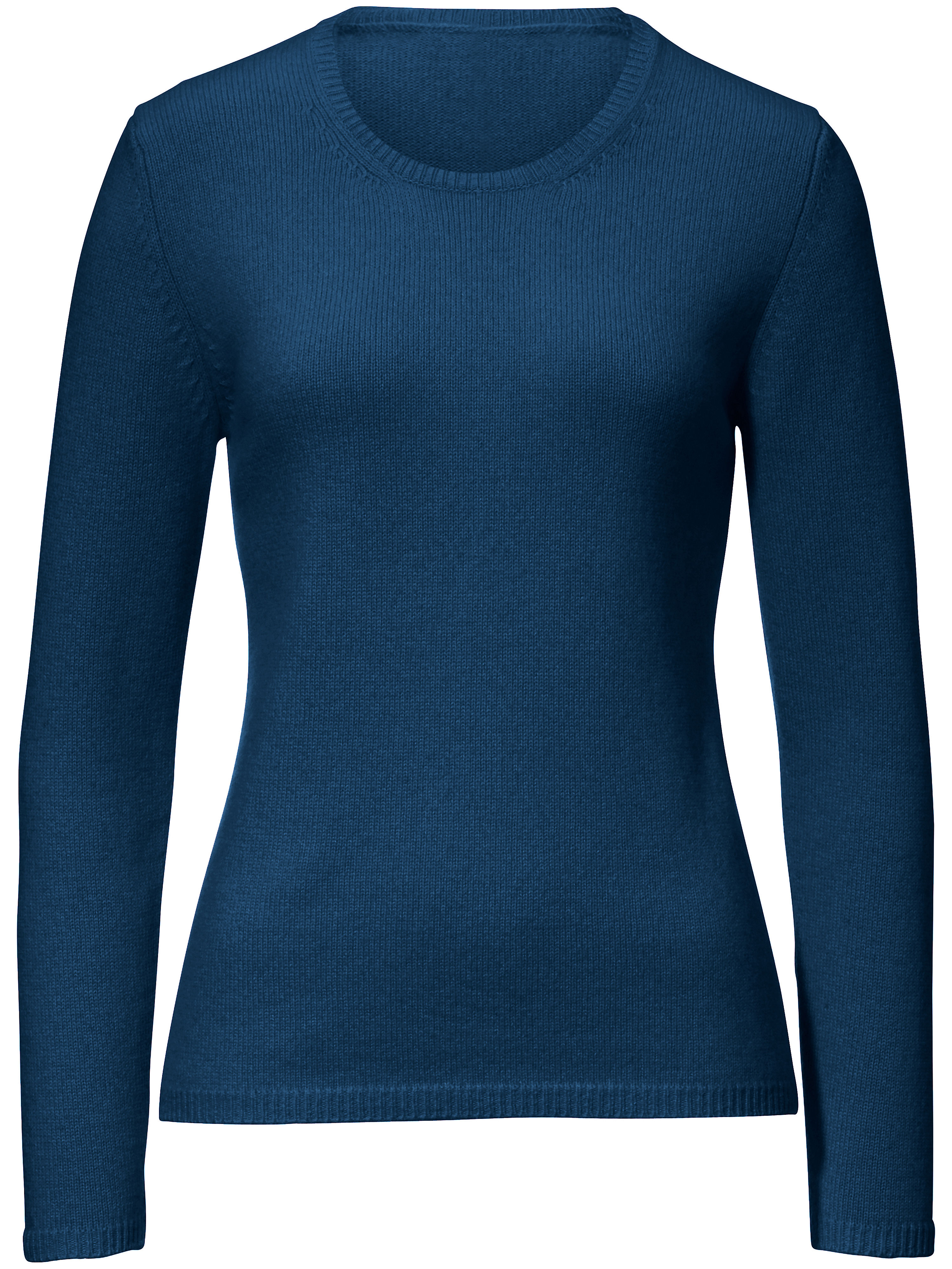 Le pull ras-de-cou 100% cachemire modèle Olivia Peter Hahn Cashmere bleu taille 50