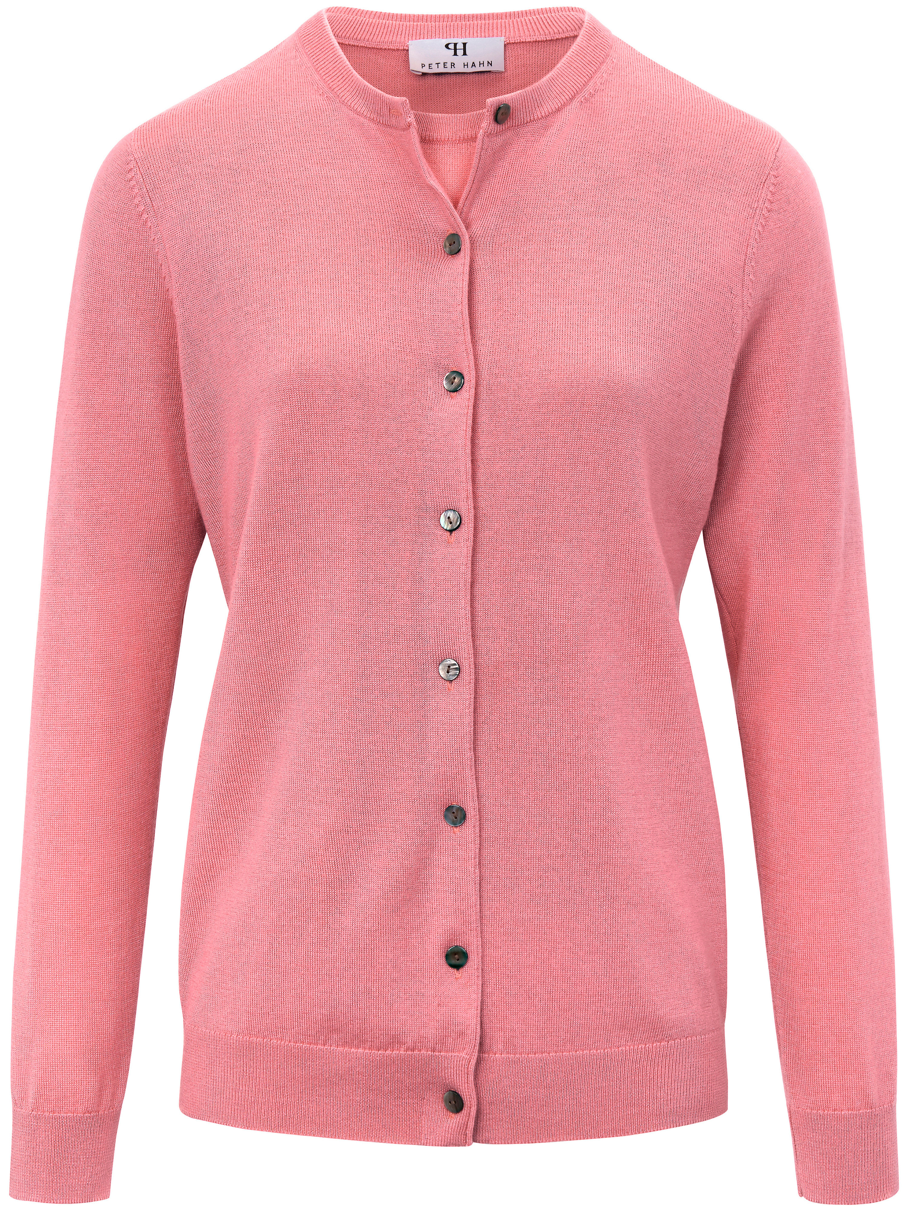 Le twin-set laine vierge, soie et cachemire Peter Hahn orange taille 42
