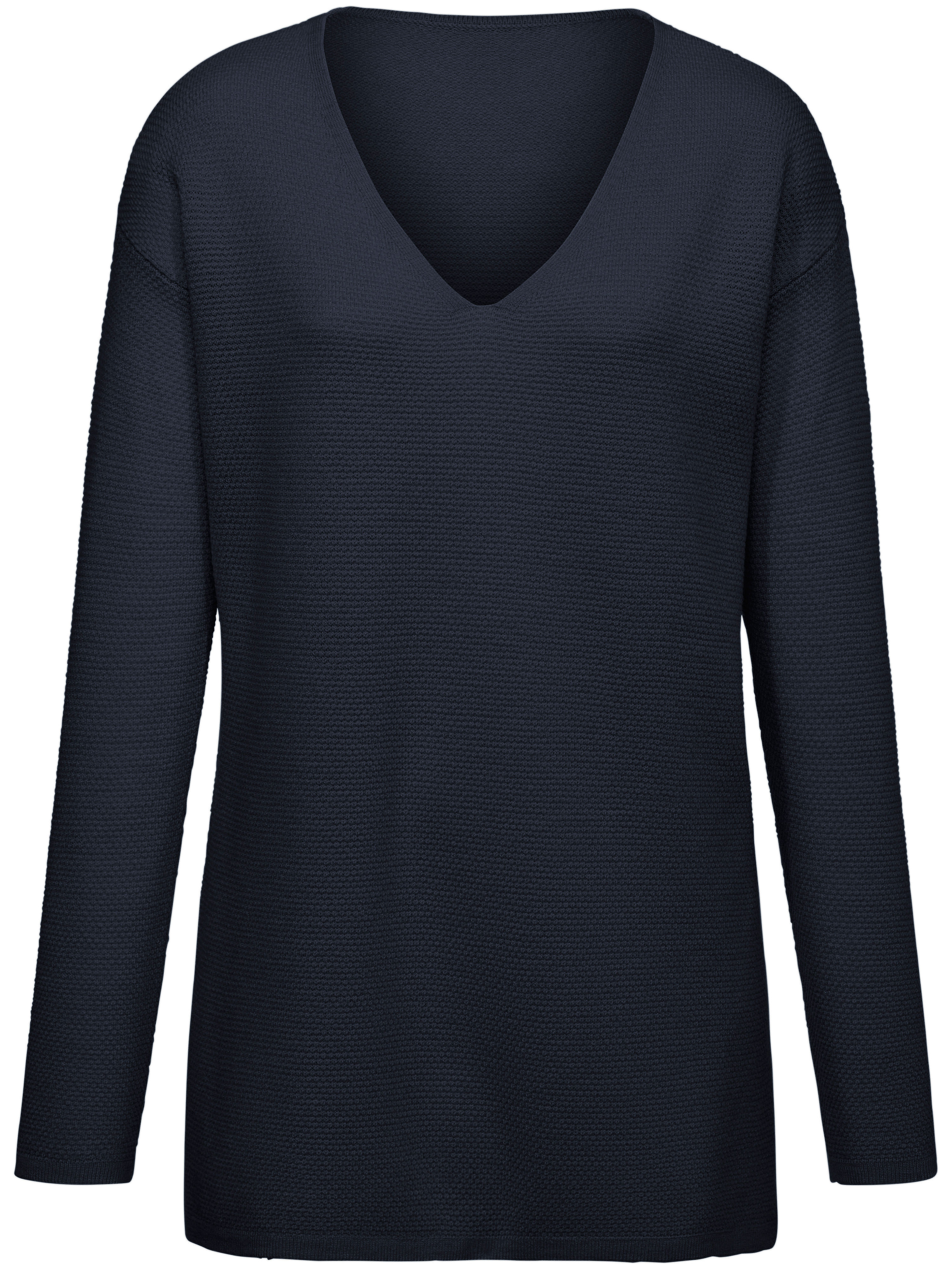 Trui Met V Hals Van 100 Scheerwol Peter Hahn Blauw peter hahn kopen in de aanbieding