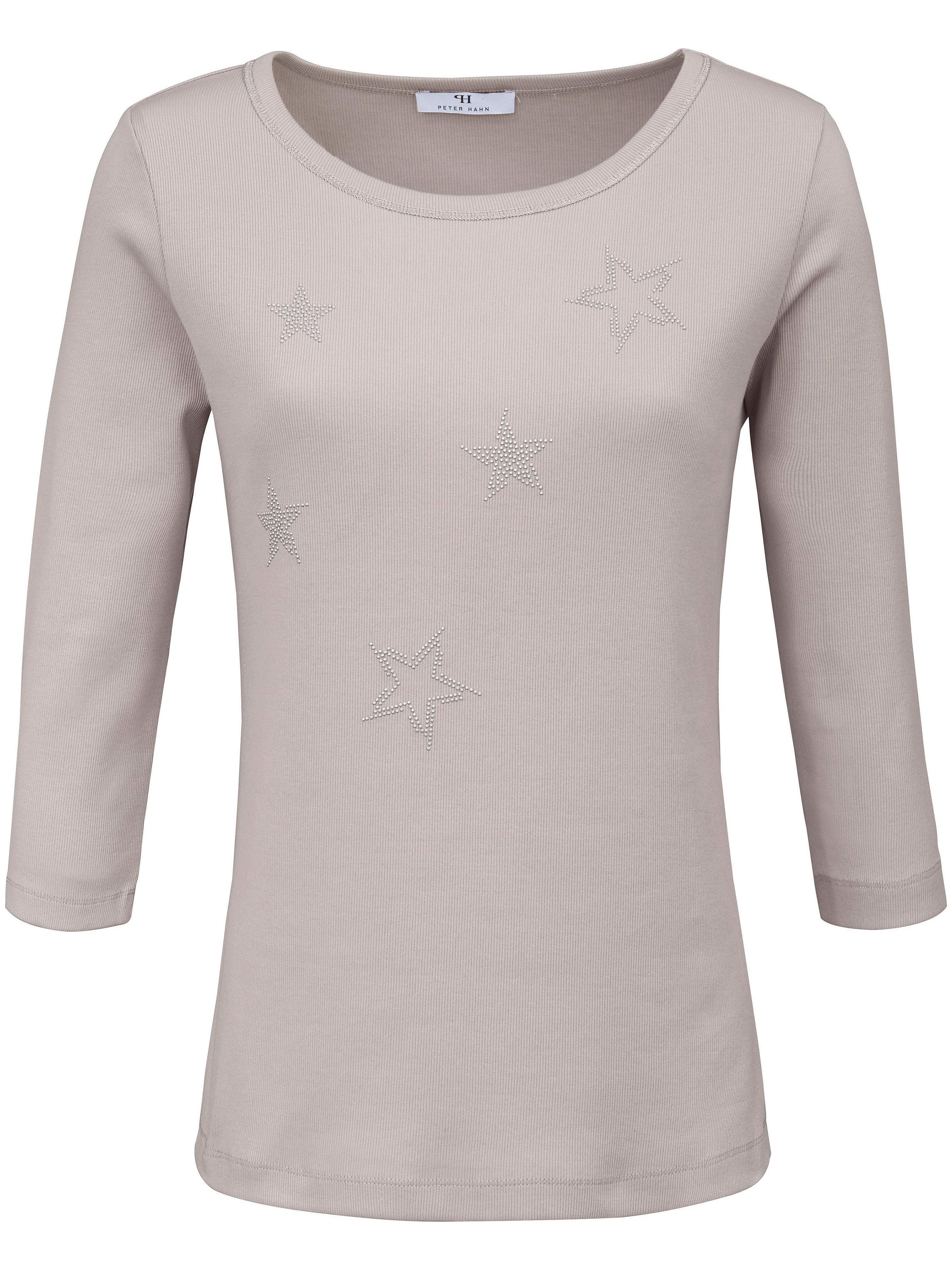 Shirt Met Ronde Hald Van Peter Hahn Beige peter hahn kopen in de aanbieding