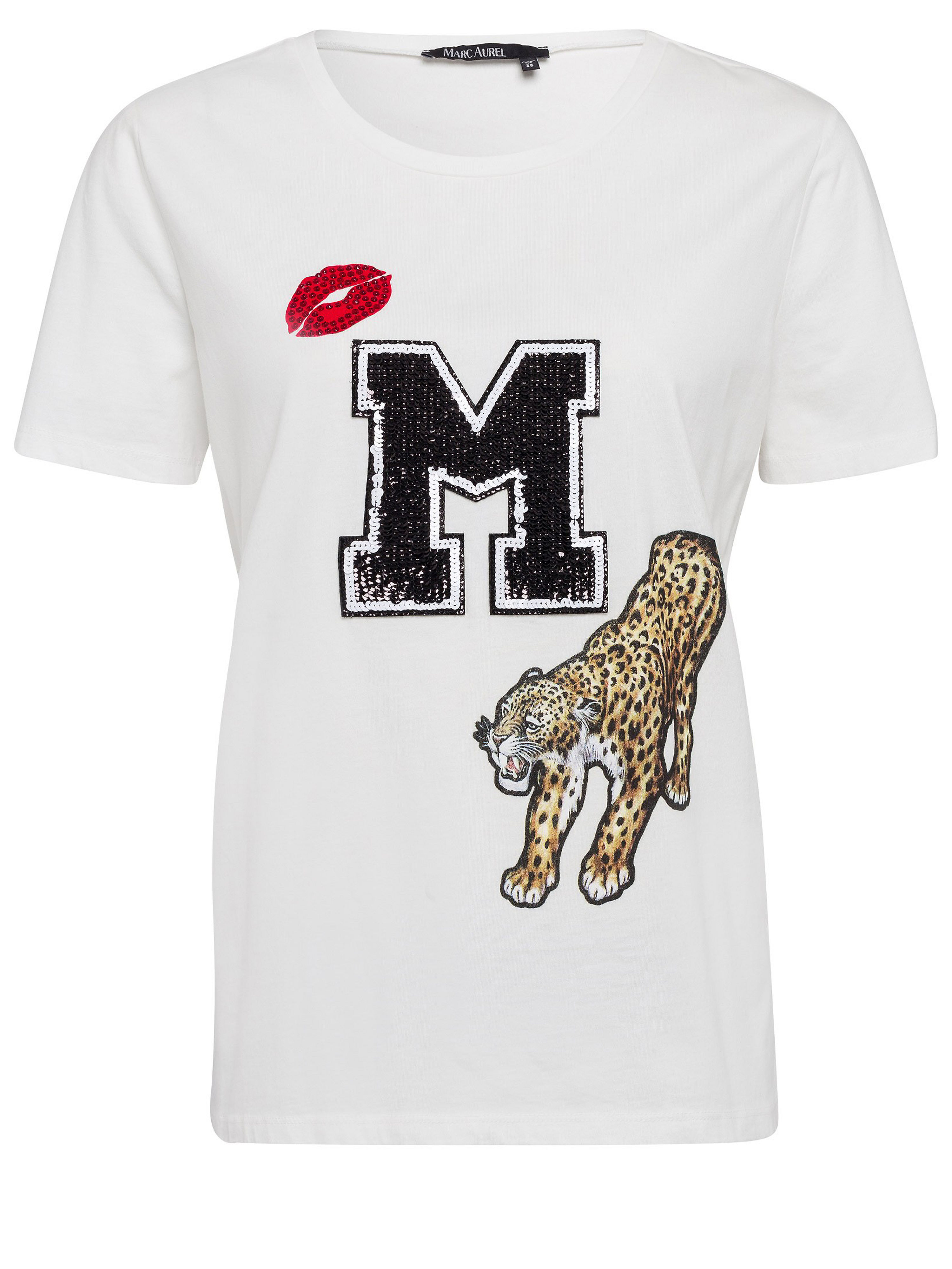 Le T-shirt 100% coton Marc Aurel blanc taille 48