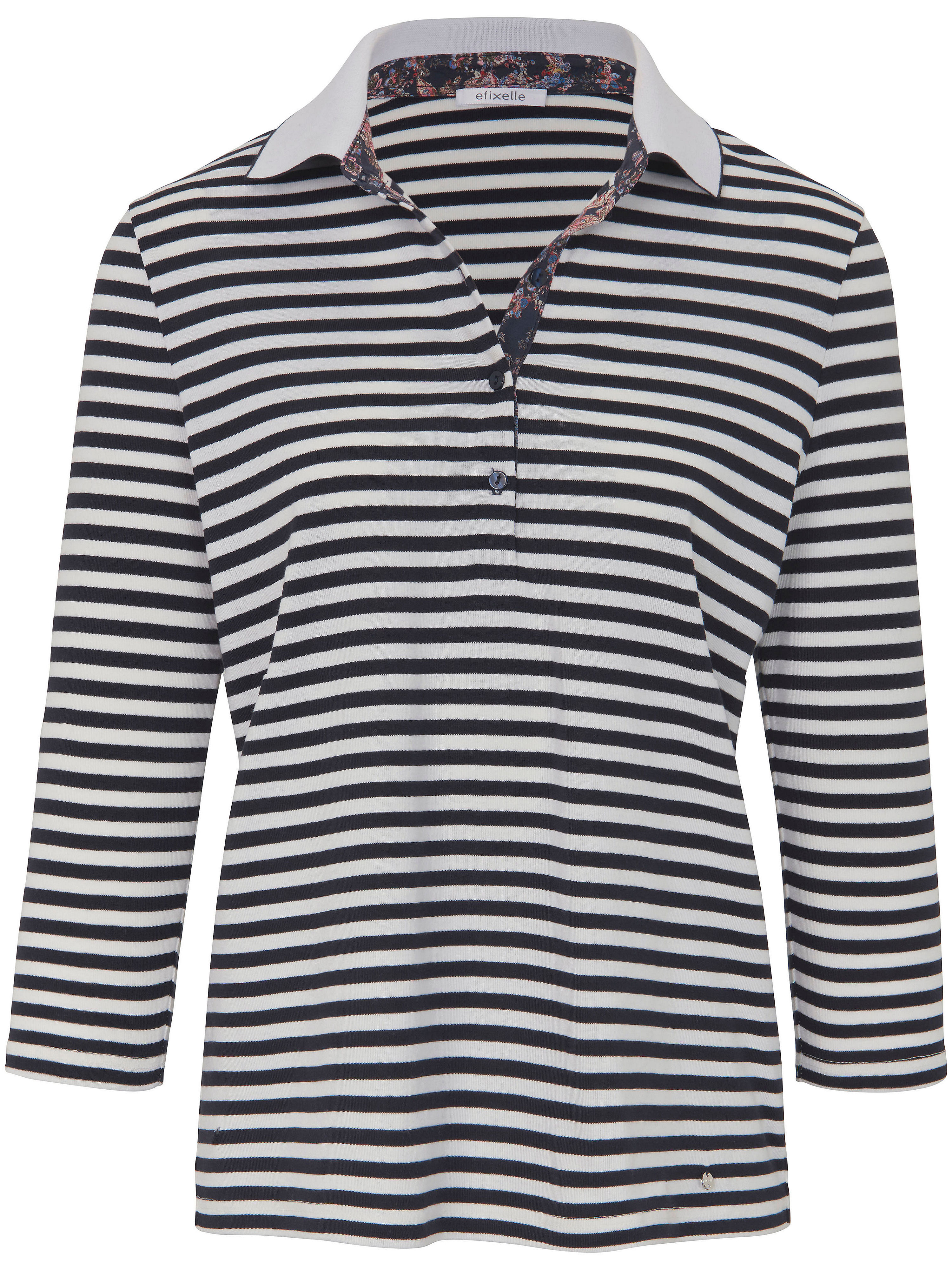 Le polo manches 3/4 100% coton Efixelle multicolore taille 42