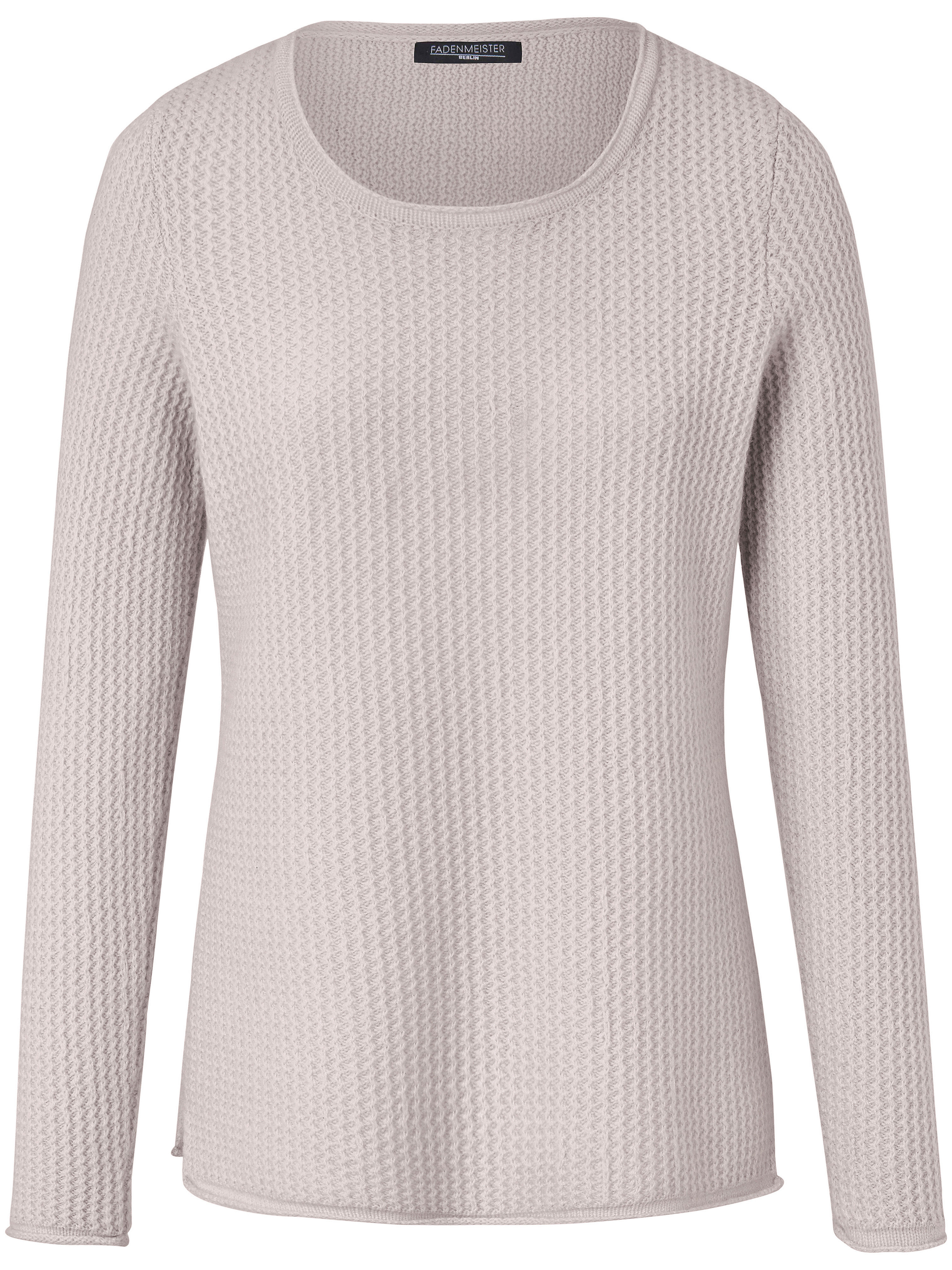 Le pull 100% cachemire Fadenmeister Berlin beige taille 44
