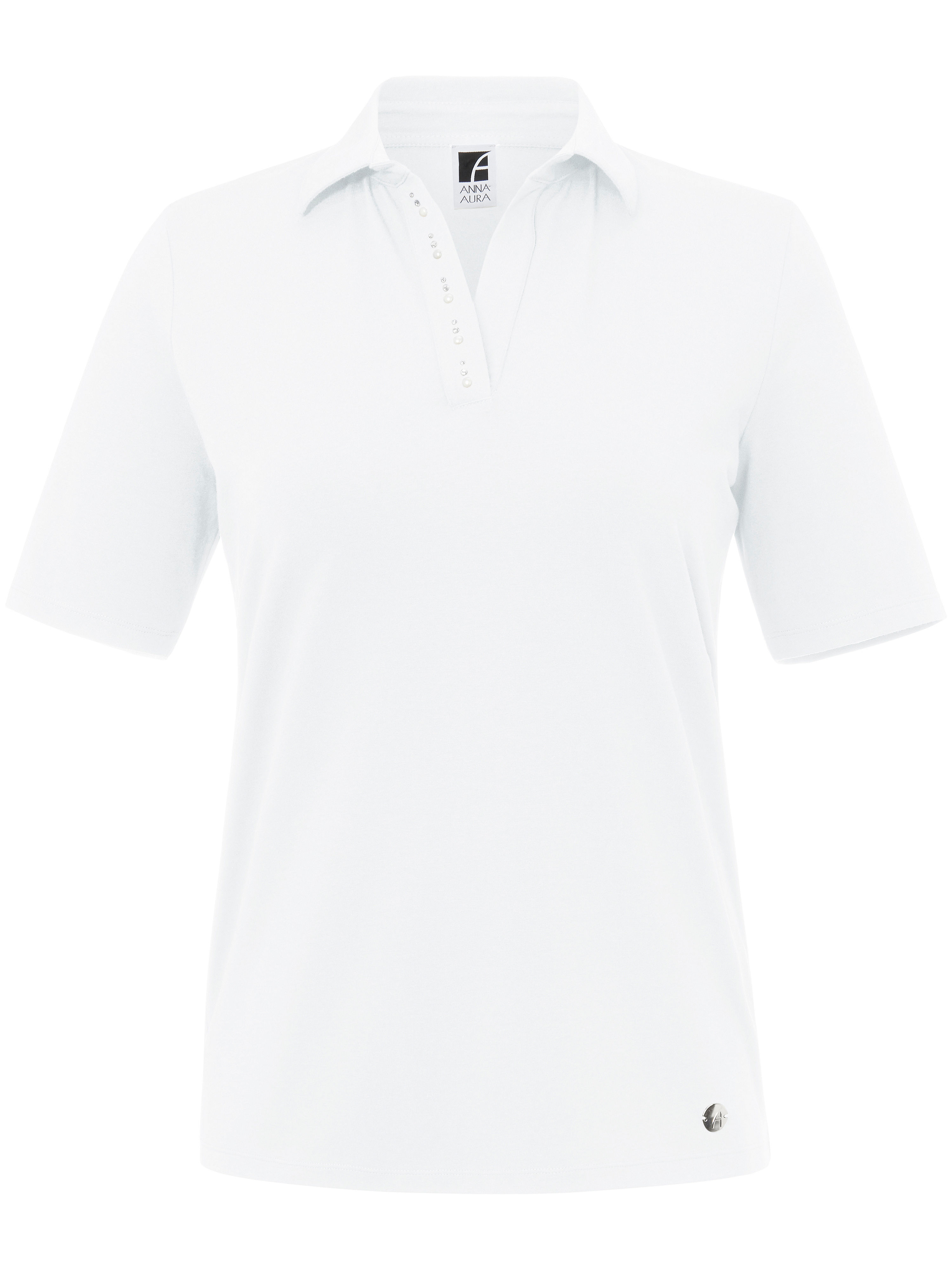 Poloshirt Van Anna Aura Wit anna aura kopen in de aanbieding