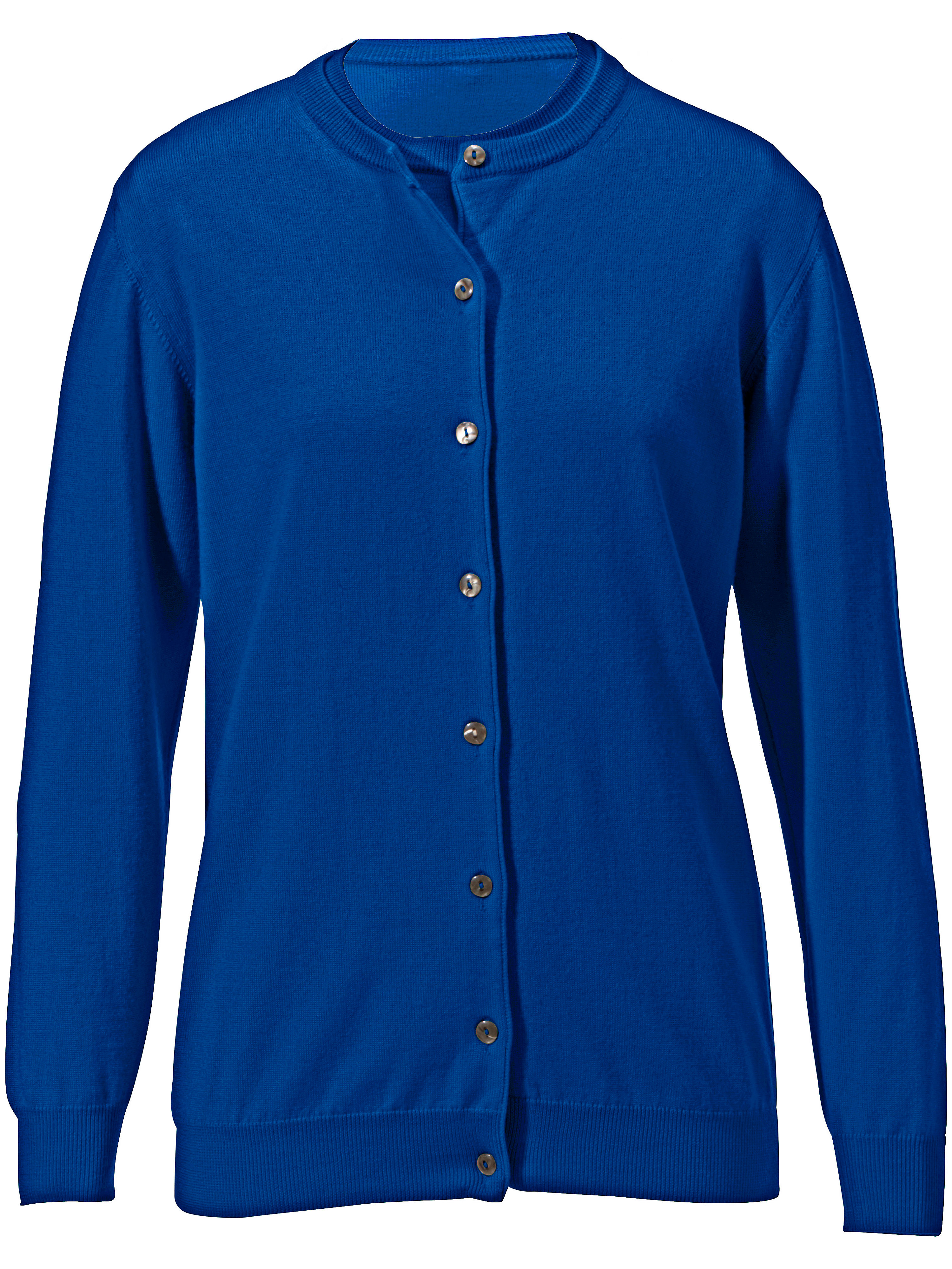 Twinset Met Ronde Hals Van Peter Hahn Blauw peter hahn kopen in de aanbieding