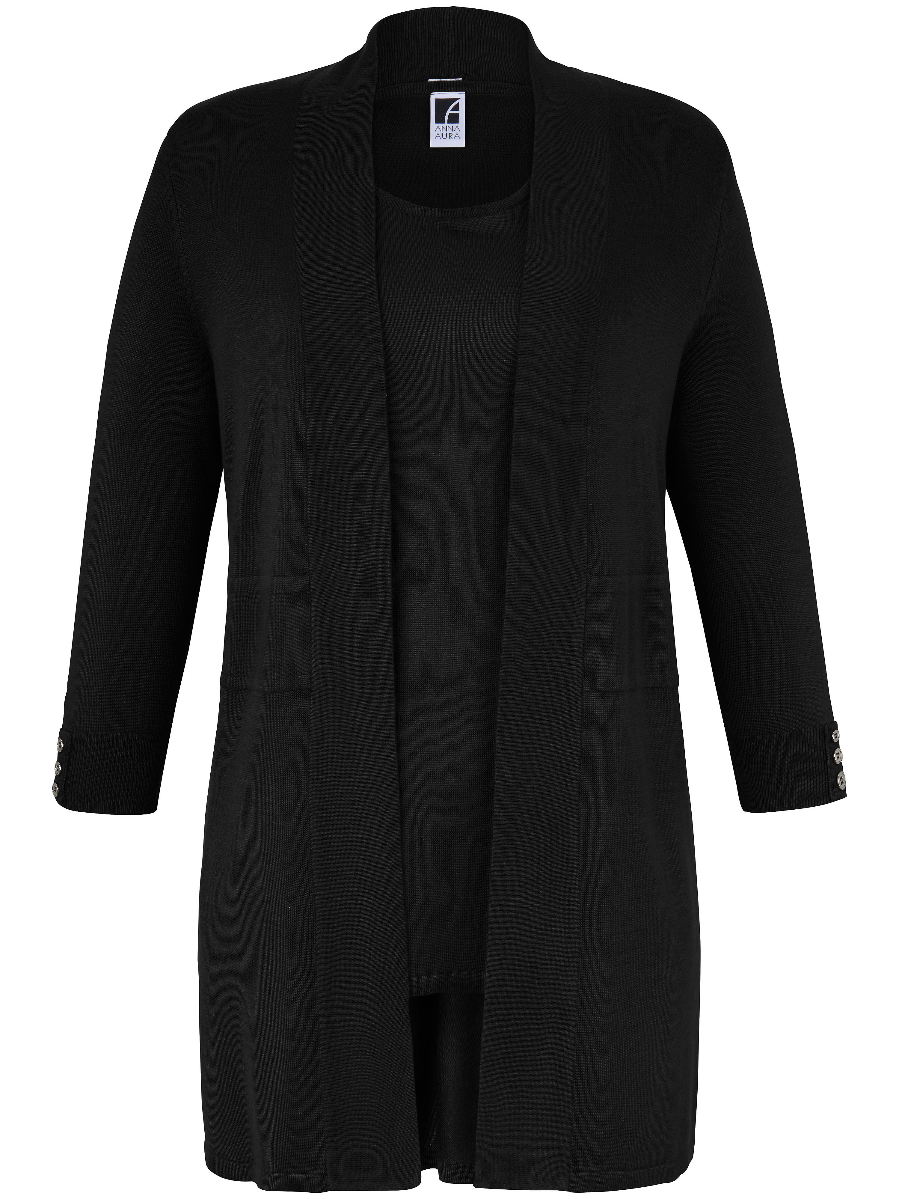Le twin-set Anna Aura noir taille 52