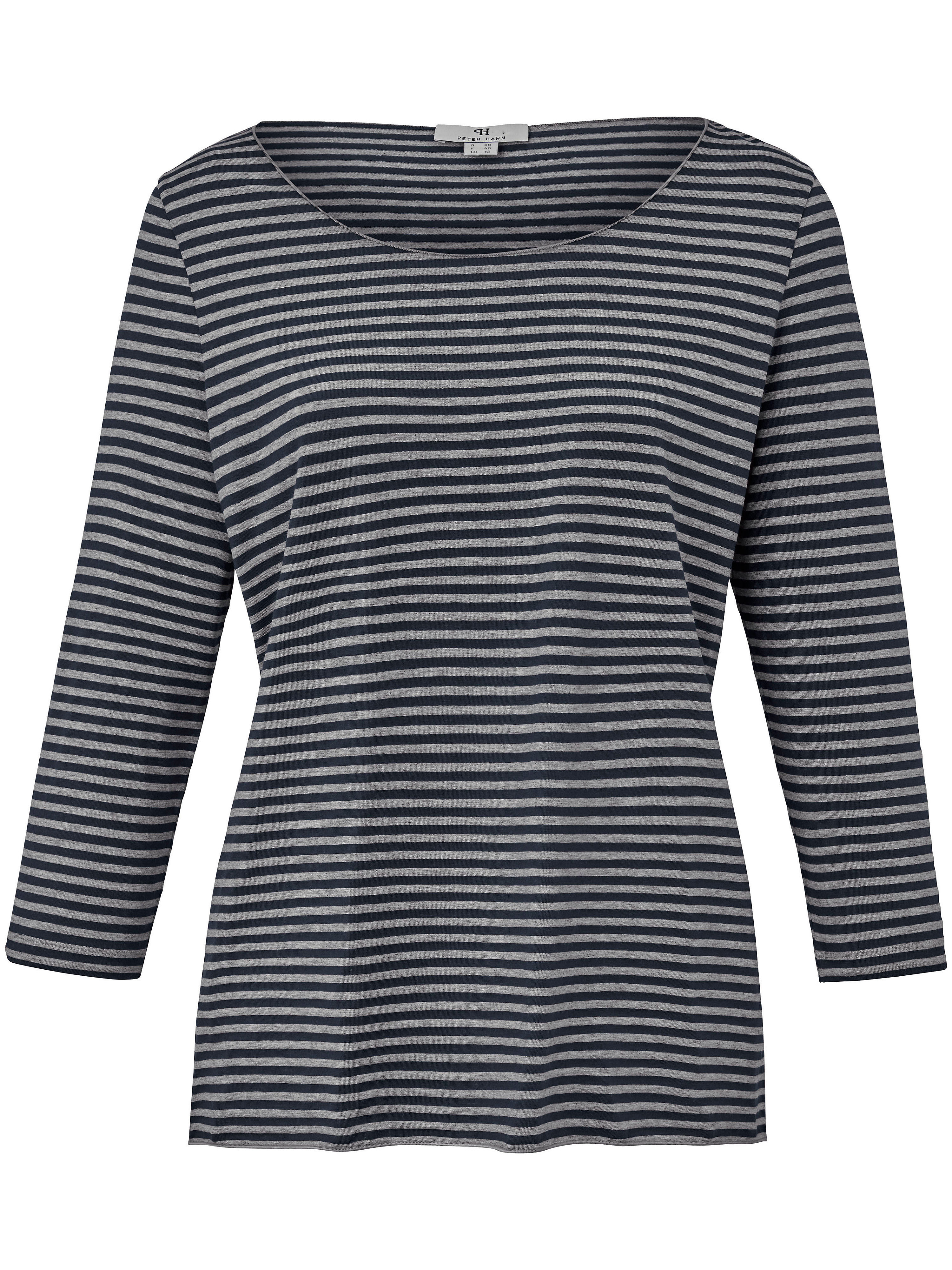 Le T-shirt finement rayé, manches 3/4 Peter Hahn multicolore taille 52