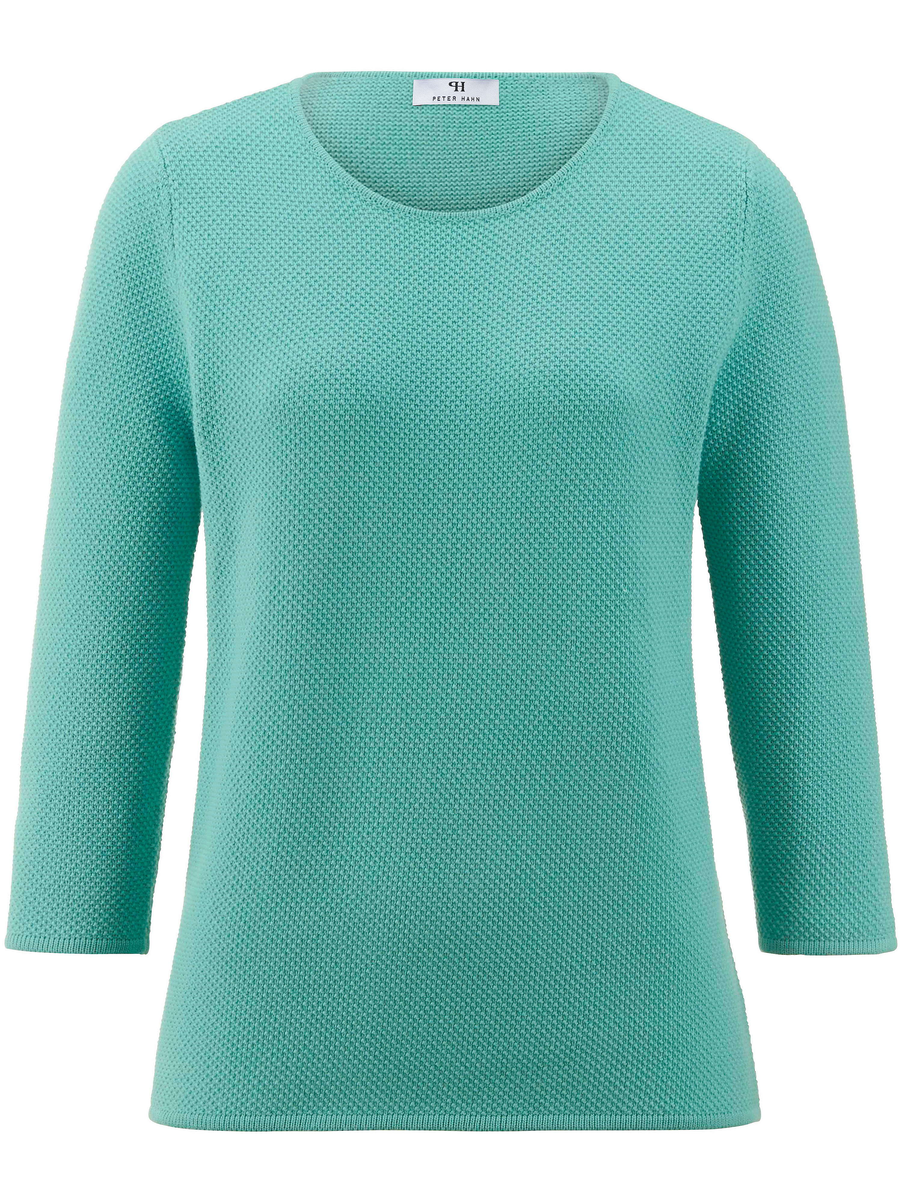 Trui Met Ronde Hals En 34 Mouwen Van Peter Hahn Turquoise peter hahn kopen in de aanbieding