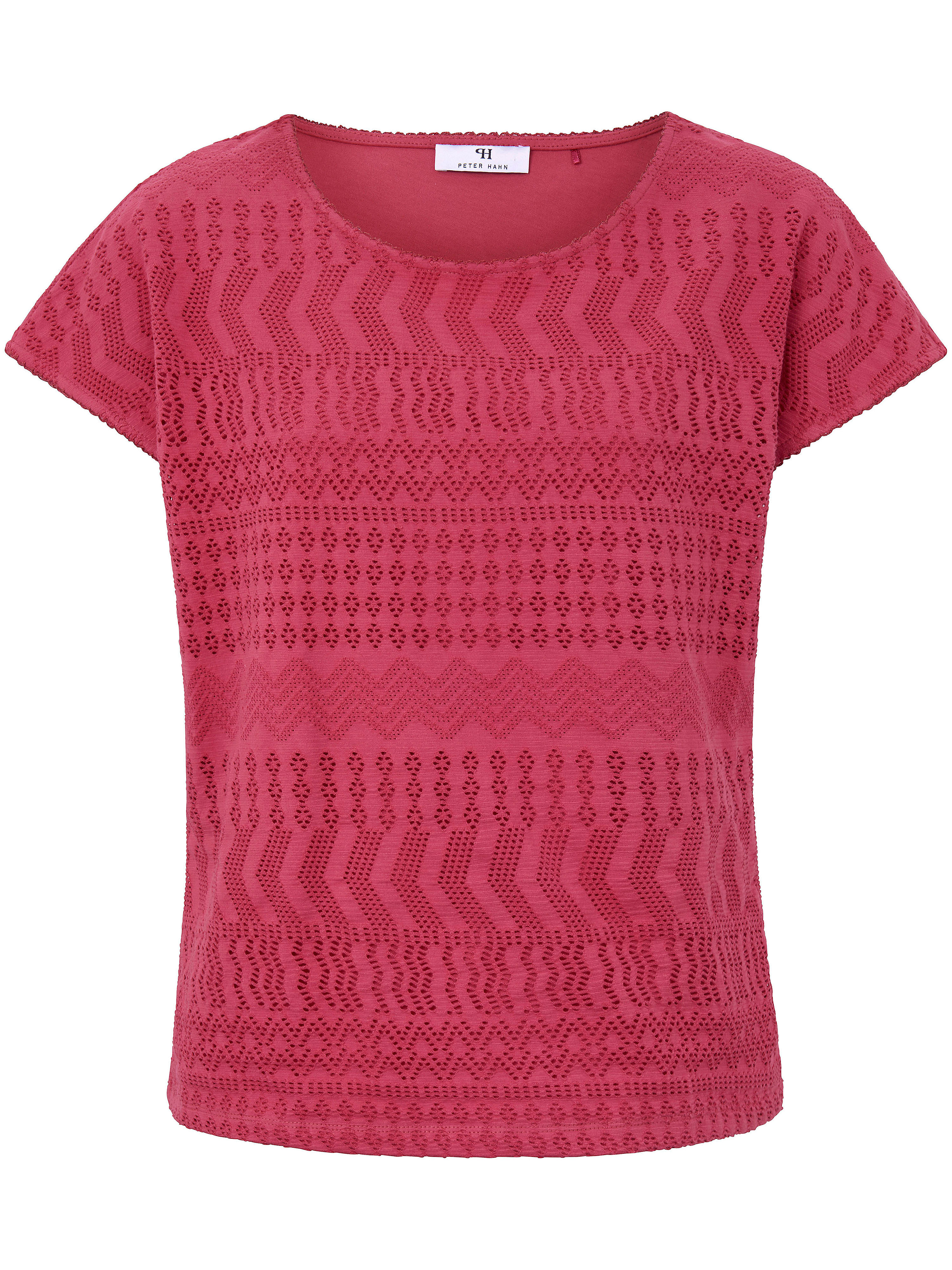 Shirt Met Ronde Hals En Korte Verbrede Mouwen Van Peter Hahn Roze peter hahn kopen in de aanbieding