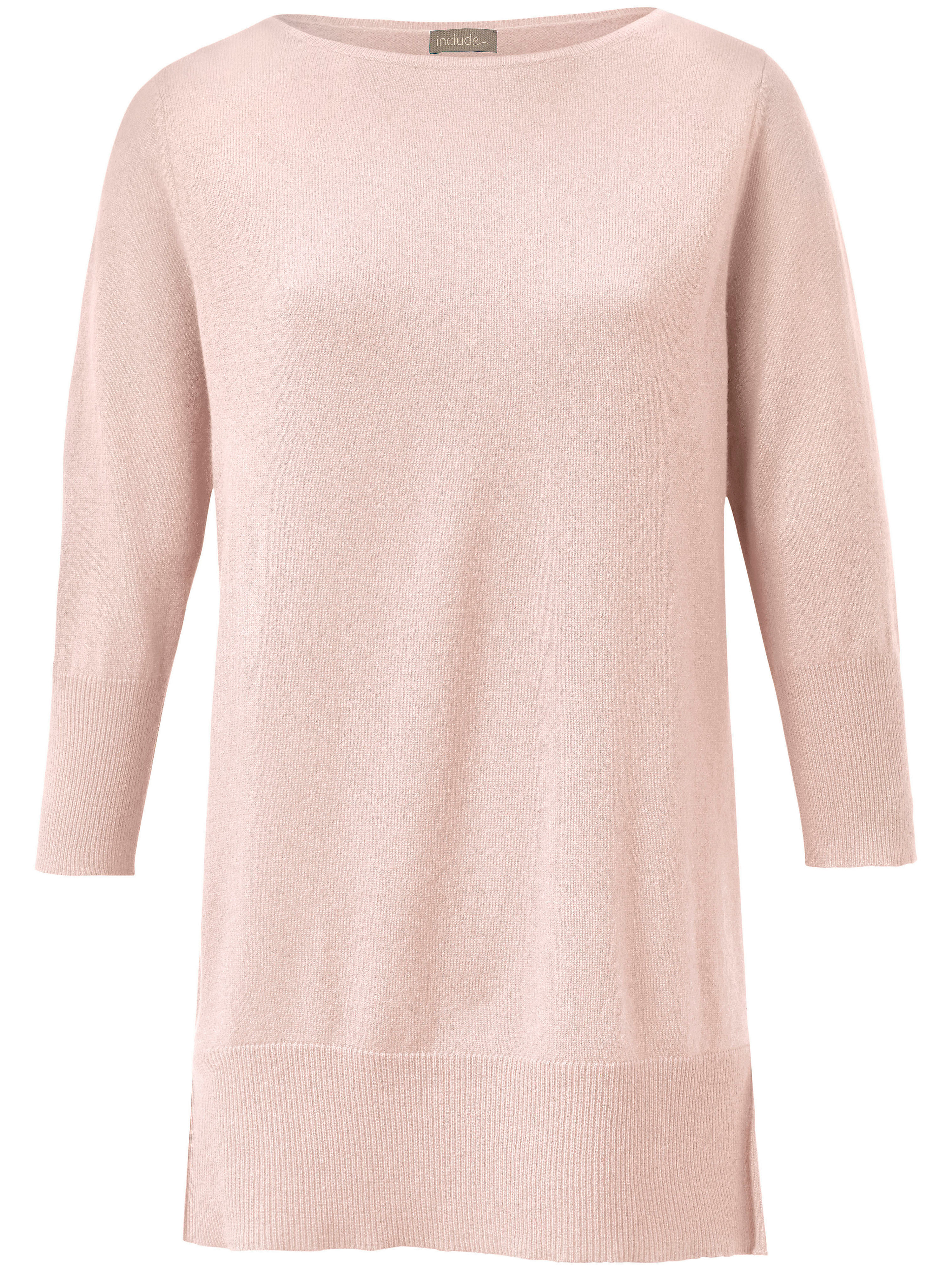 QUALFORT Damen Pullover 100% Baumwolle - Basic Langarm